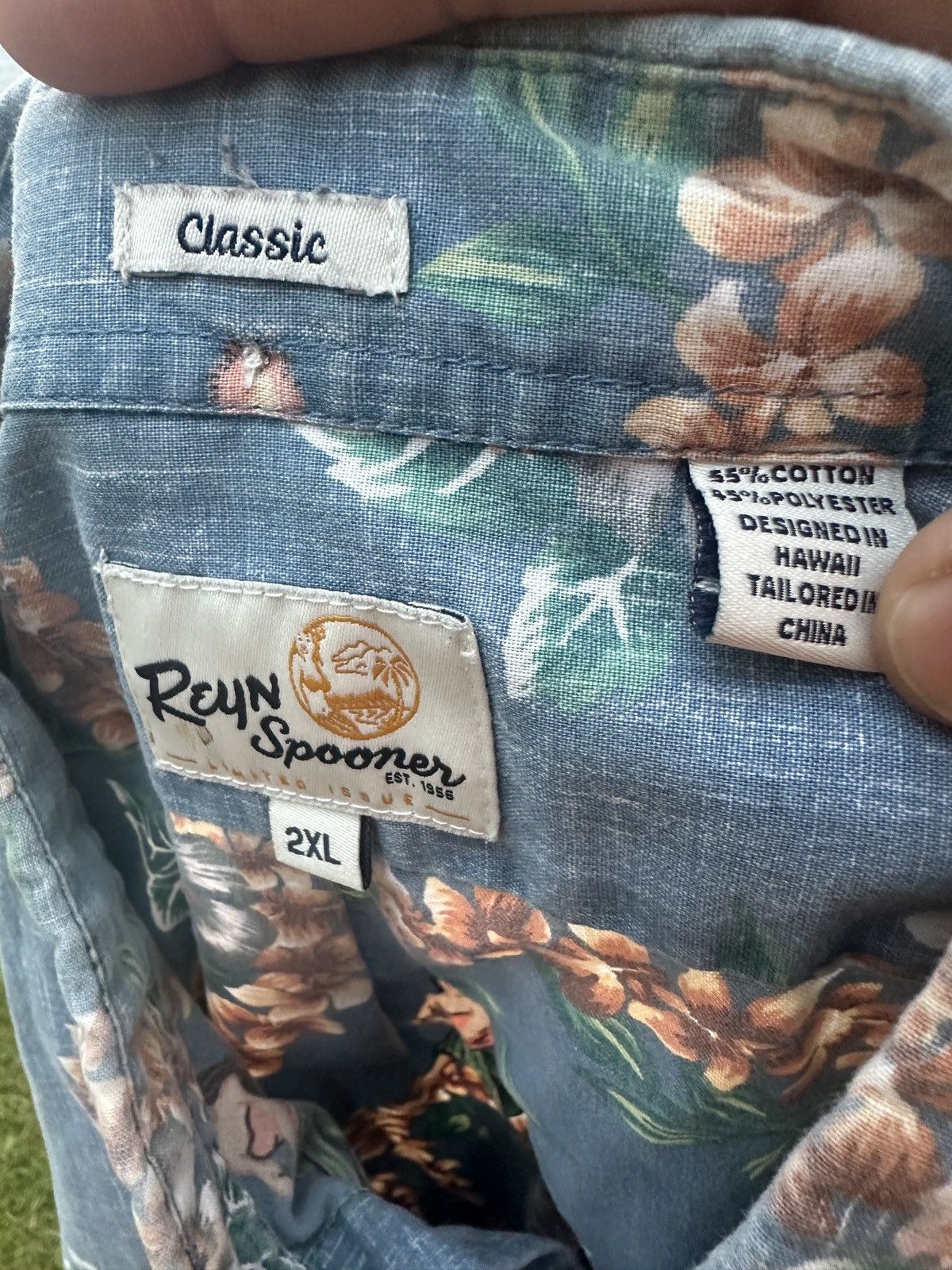 Reyn Spooner PreOwned Reyn Spooner Hawaiian Print Blue Men's XXL Size US XXL / EU 58 / 5 - 4 Thumbnail