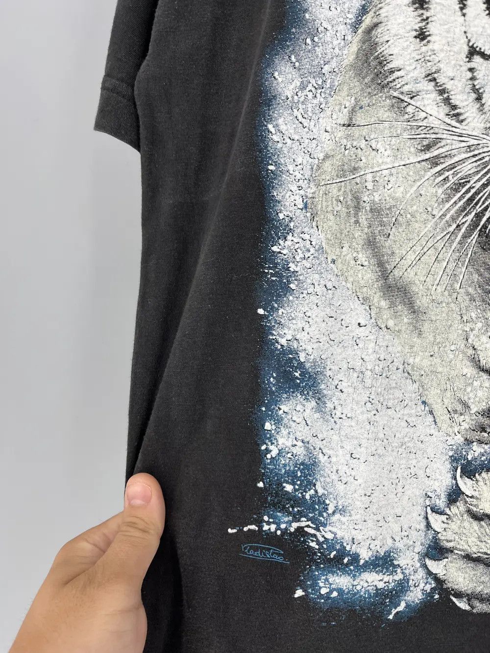 Other Vintage Y2K 90s Tiger Face Boxy Fit Tee Zip It London Size US L / EU 52-54 / 3 - 7 Thumbnail