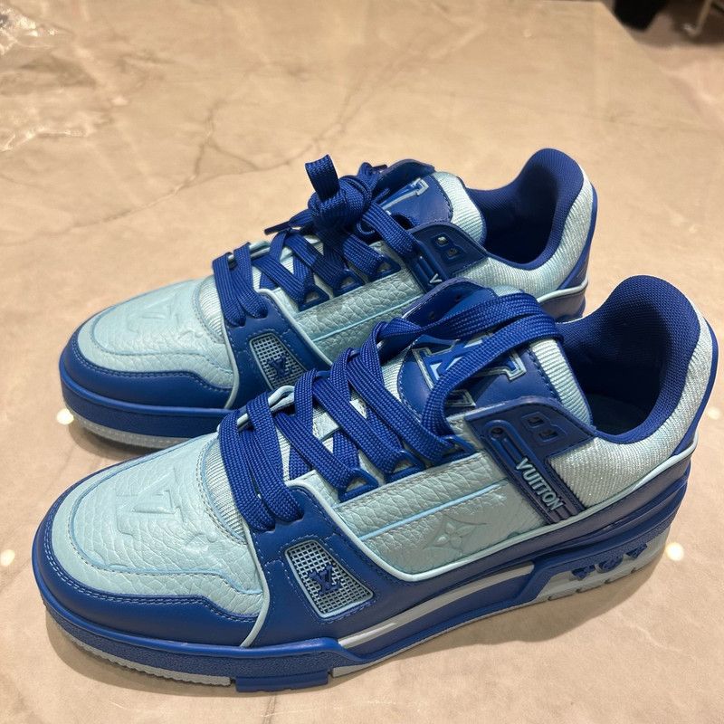 Louis Vuitton Louis Vuitton Trainer Blue Casual Sneakers for Men 0079 Size US 8.5 / EU 41-42 - 1 Thumbnail