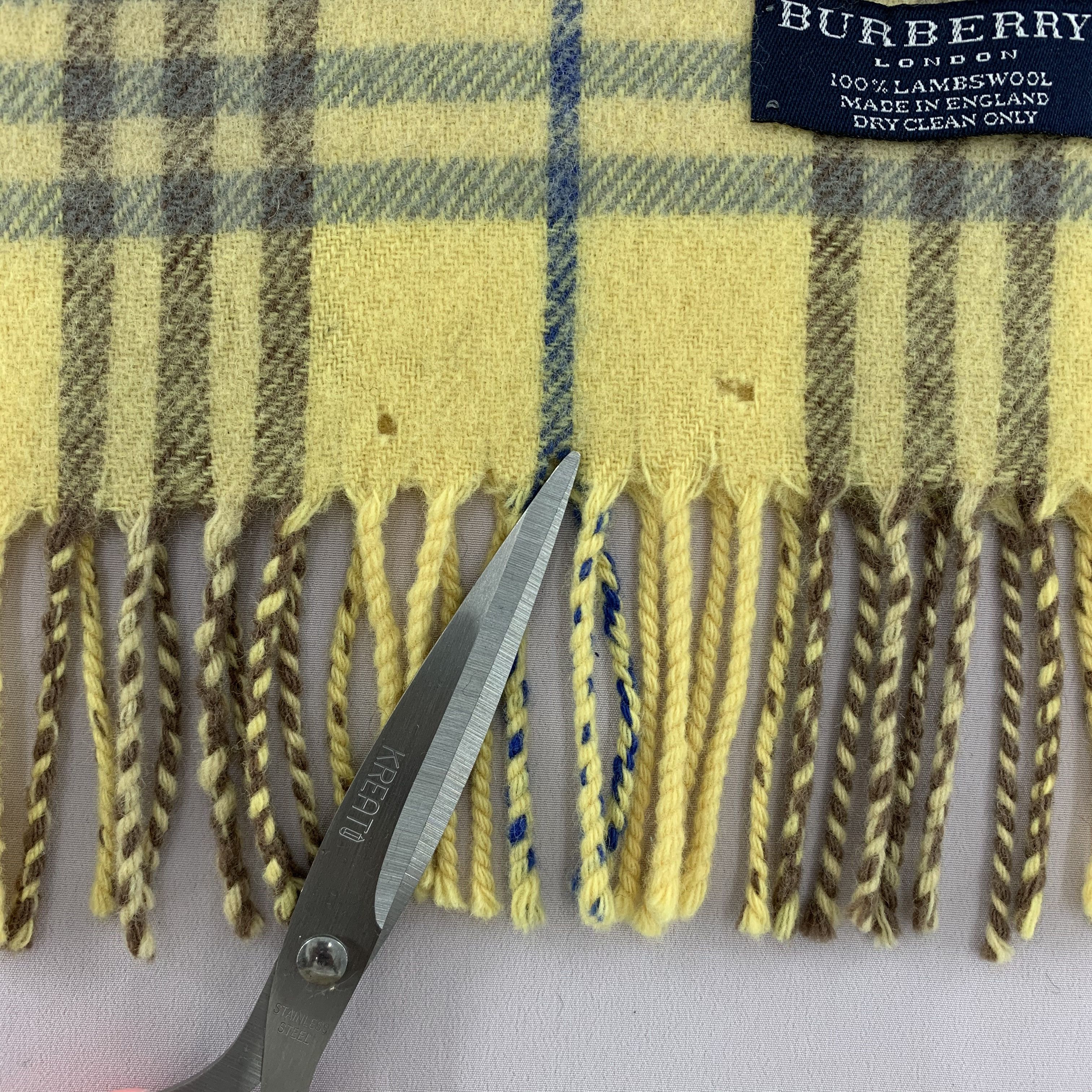 Burberry Burberry Scarf Wool Muffler Neck Wrap BL5140 Size ONE SIZE - 5 Thumbnail
