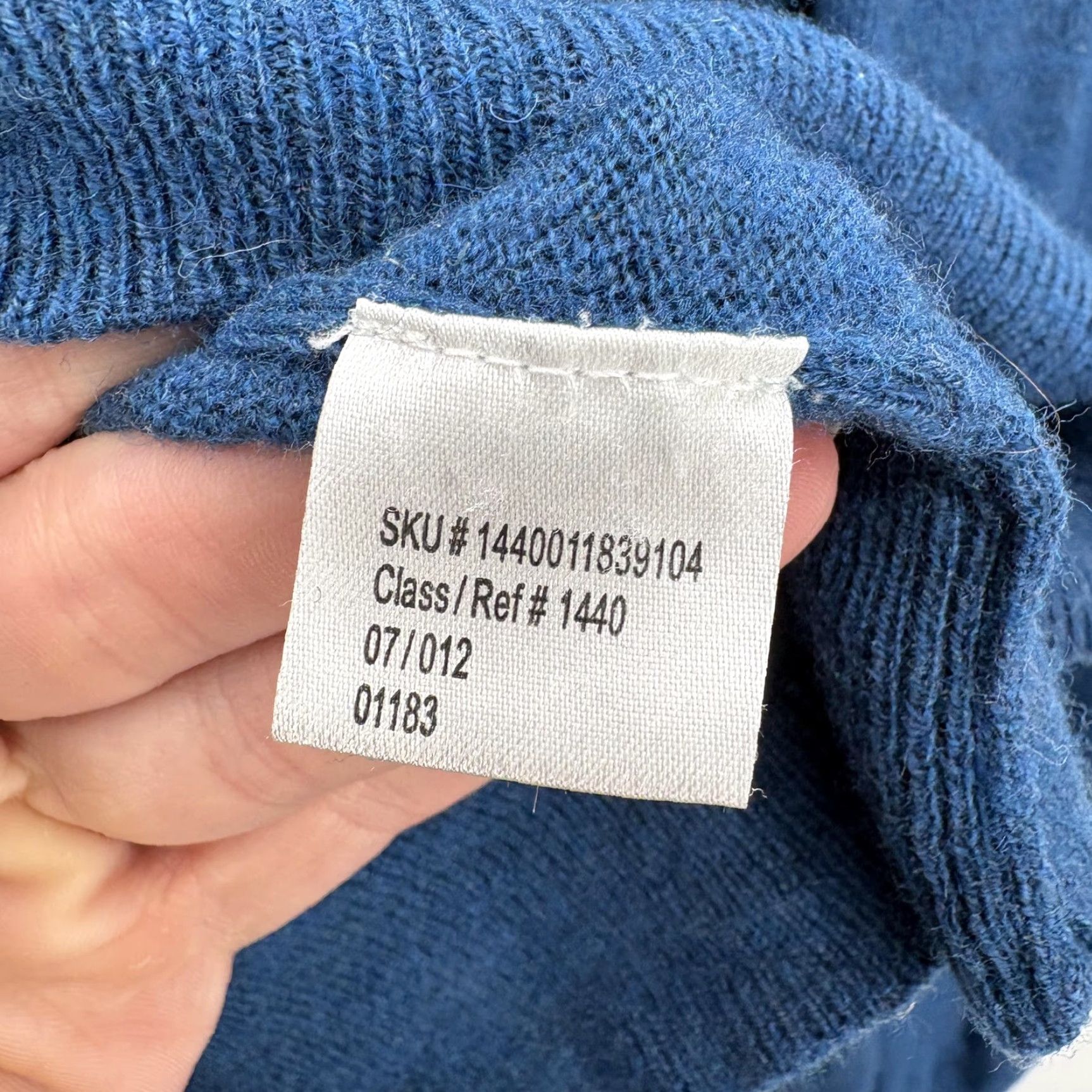 Jos. A. Bank Jos. A. Bank Sweater Mens XL Blue Wool Nylon Pullover Long Sleeve Knitted Knit Collared Button Solid Wool Blend Pullover XL Mens Blue Size US XL / EU 56 / 4 - 6 Thumbnail
