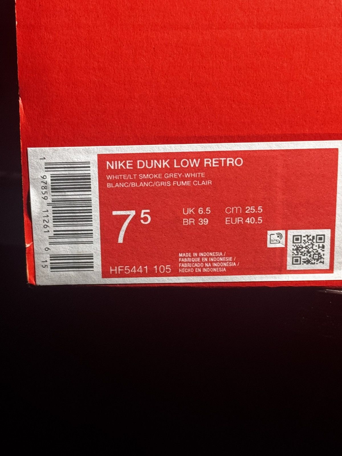Nike Nike Dunk Low 'Light Smoke Grey' Size US 7.5 / EU 40-41 - 7 Thumbnail