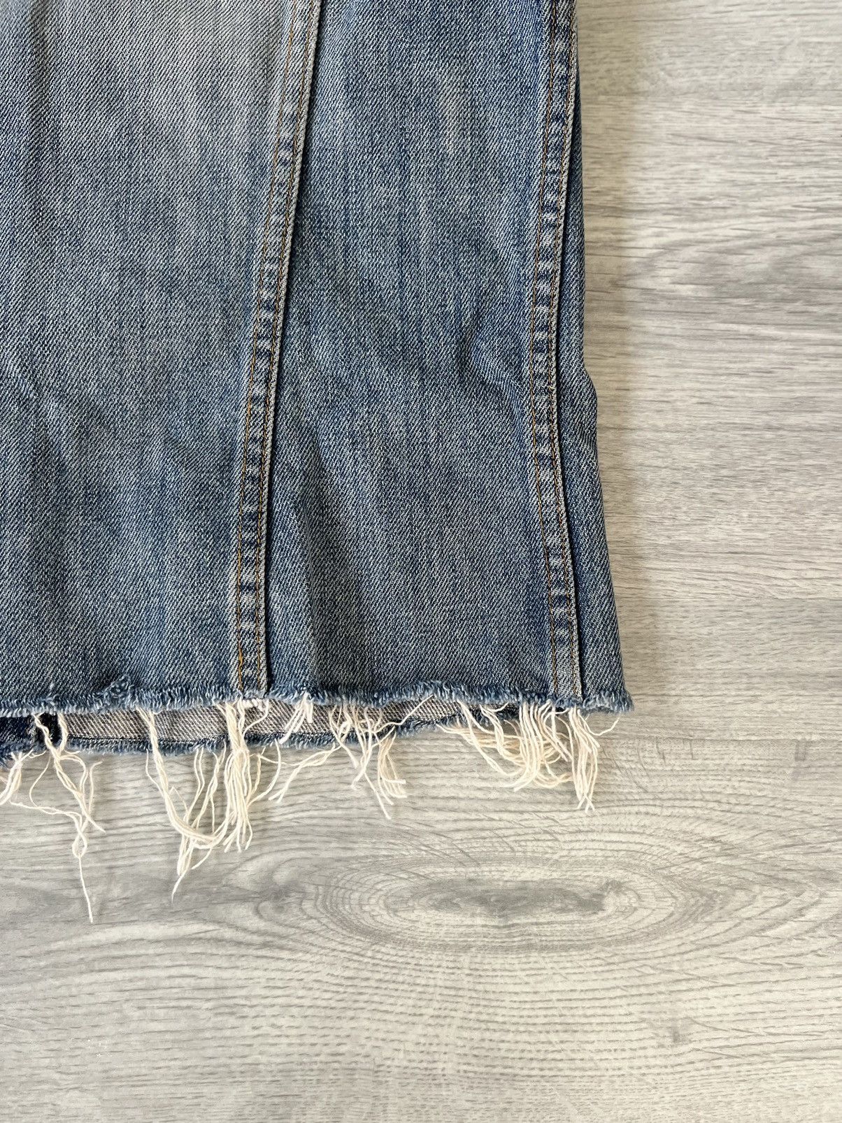 Helmut Lang 2002 Vintage Sanded Sleeveless Denim Trucker Jacket Archive Size M / US 6-8 / IT 42-44 - 7 Thumbnail