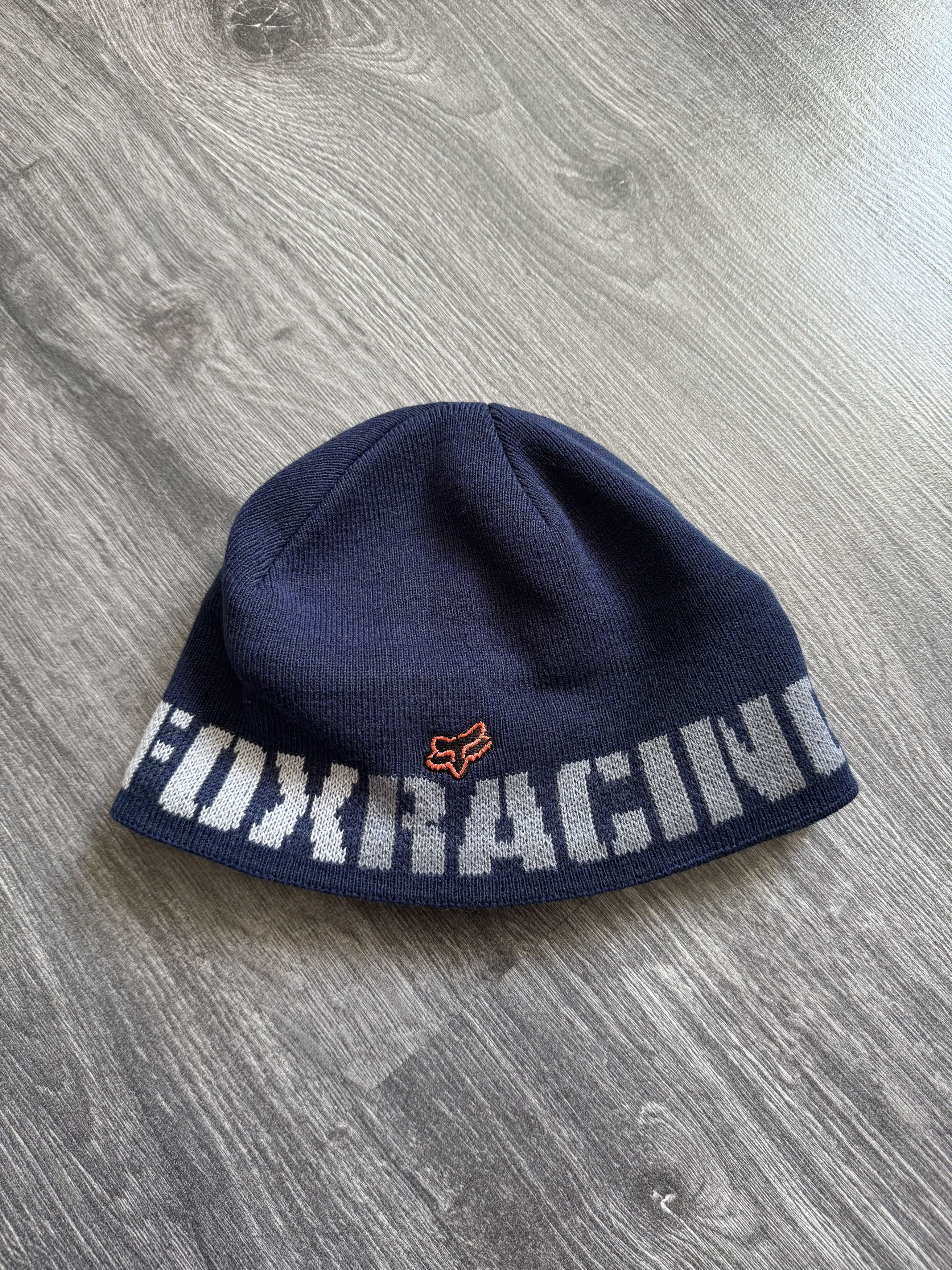 帽子 y2k fox racing beanie Y2K 2000s Fox Racing Striped Skull Cap Beanie | eBay