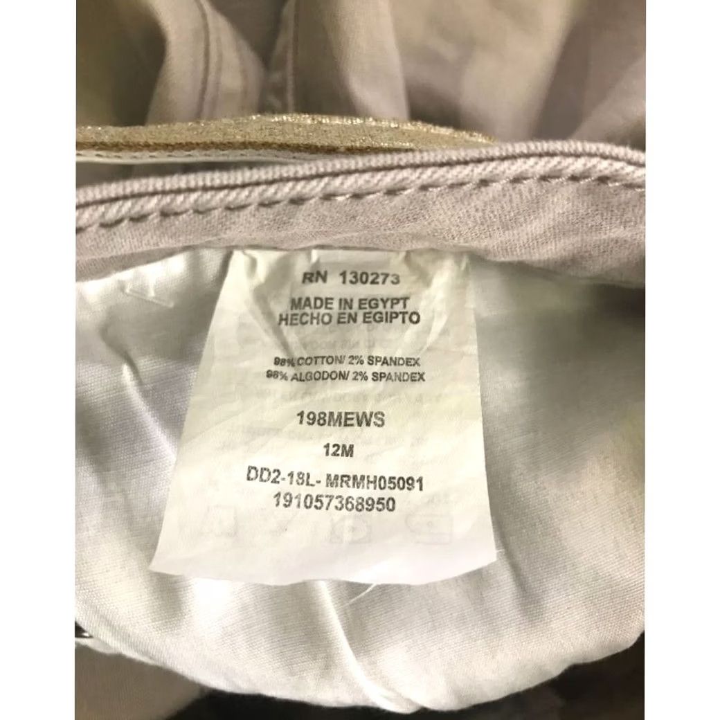 Lee Lee Riders Capri Pants Womens 12M Tan Mid Rise Belted Outdoors Denim Slacks New Size 34" / US 12 / IT 48 - 4 Thumbnail