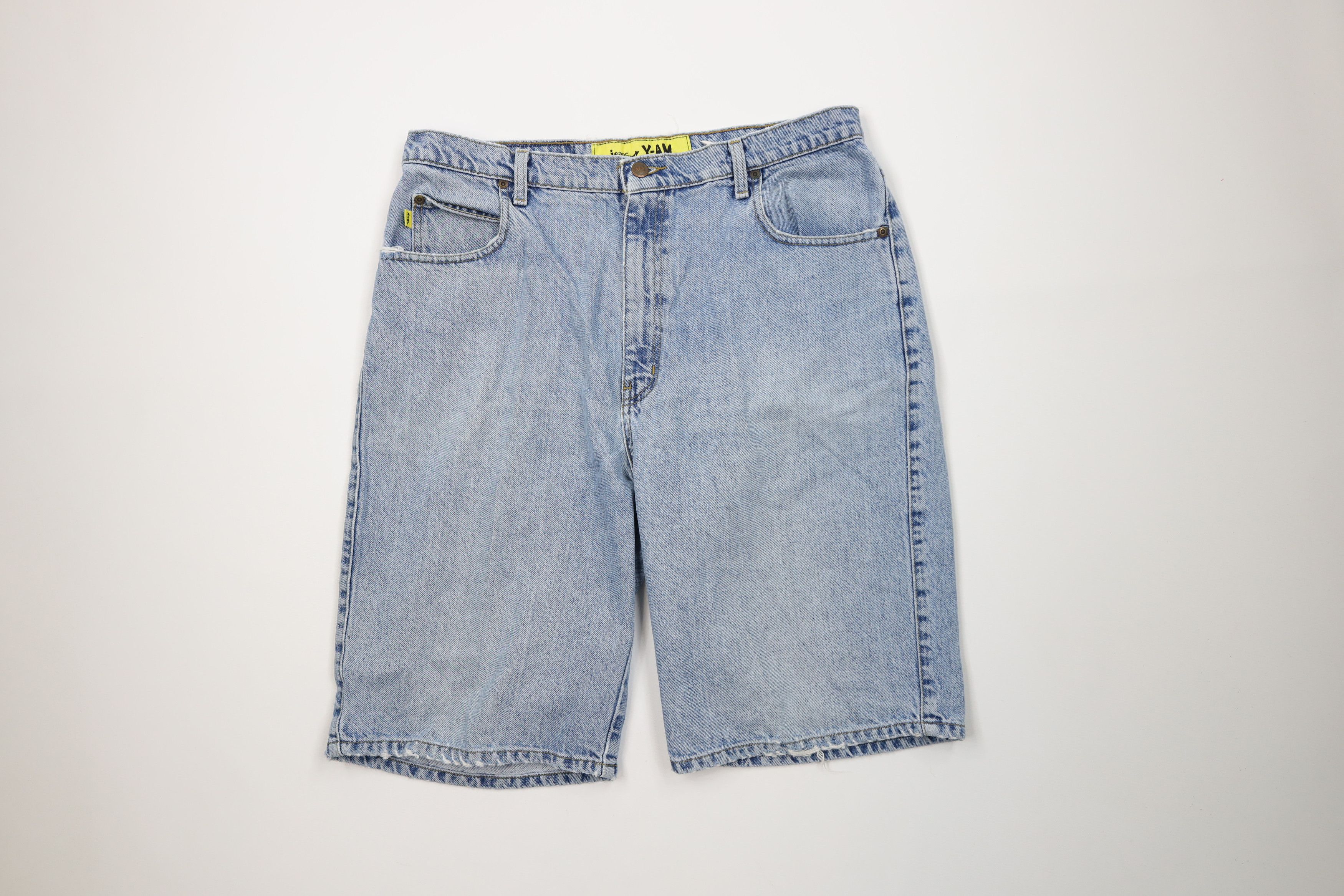 Vintage Vintage 90s Streetwear Fit Denim Jean Shorts Jorts Blue Size US 38 / EU 54 - 1 Thumbnail