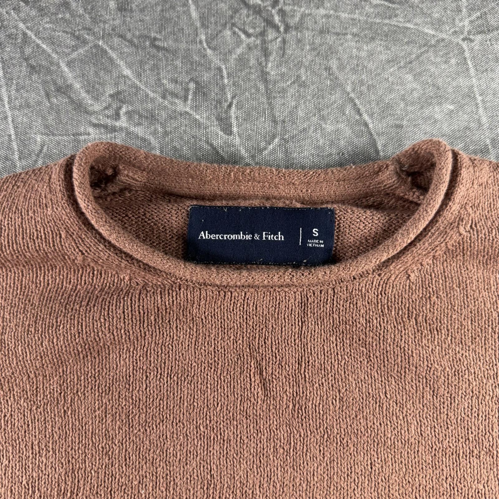Abercrombie & Fitch Abercrombie Shirt Women's S Brown Knit Long Sleeve Size S / US 4 / IT 40 - 2 Thumbnail