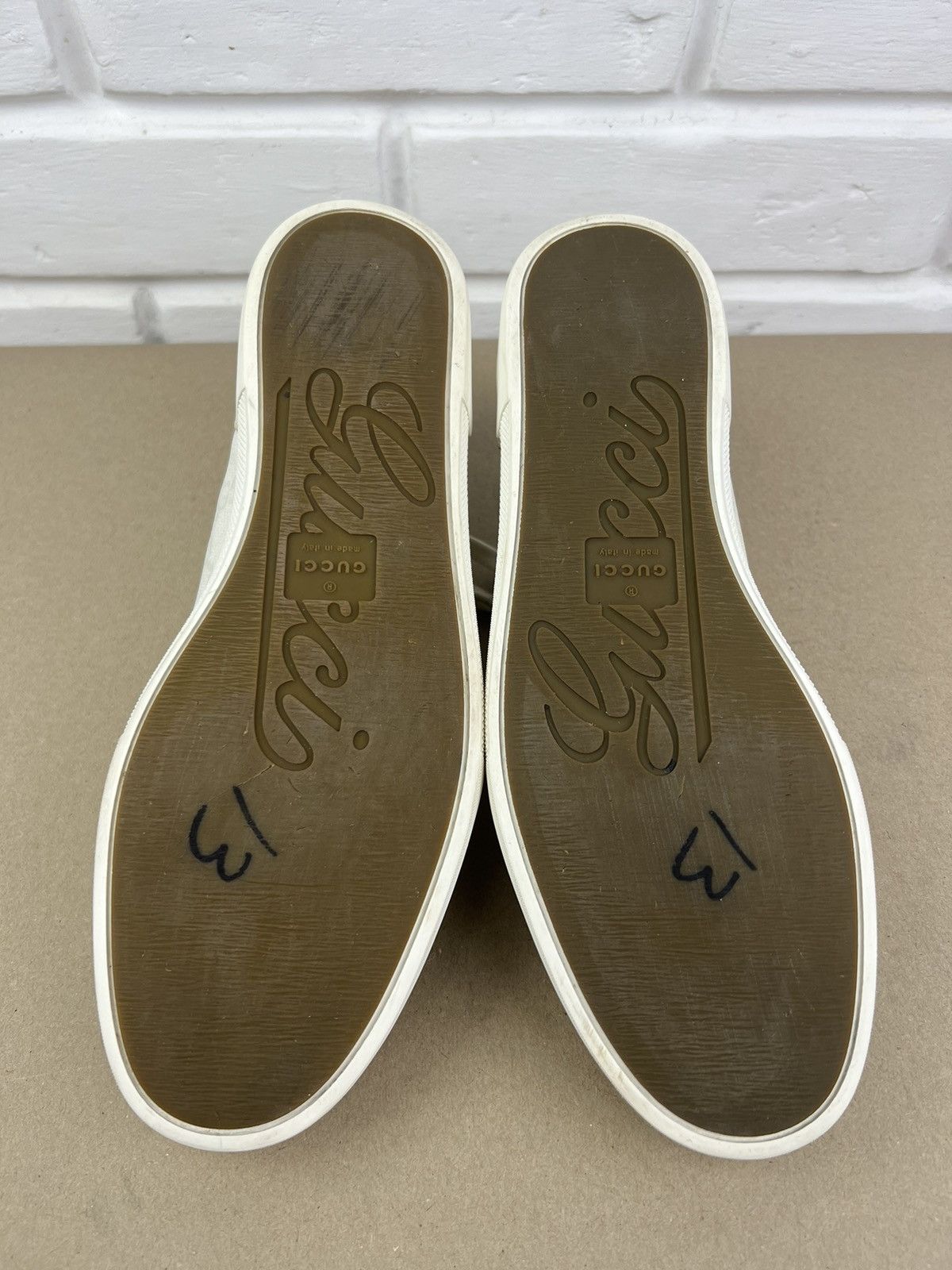 Gucci GUCCI Sneakers Suede Shoes GG Monogram Supreme Canvas White Size US 7.5 / EU 40-41 - 17 Thumbnail