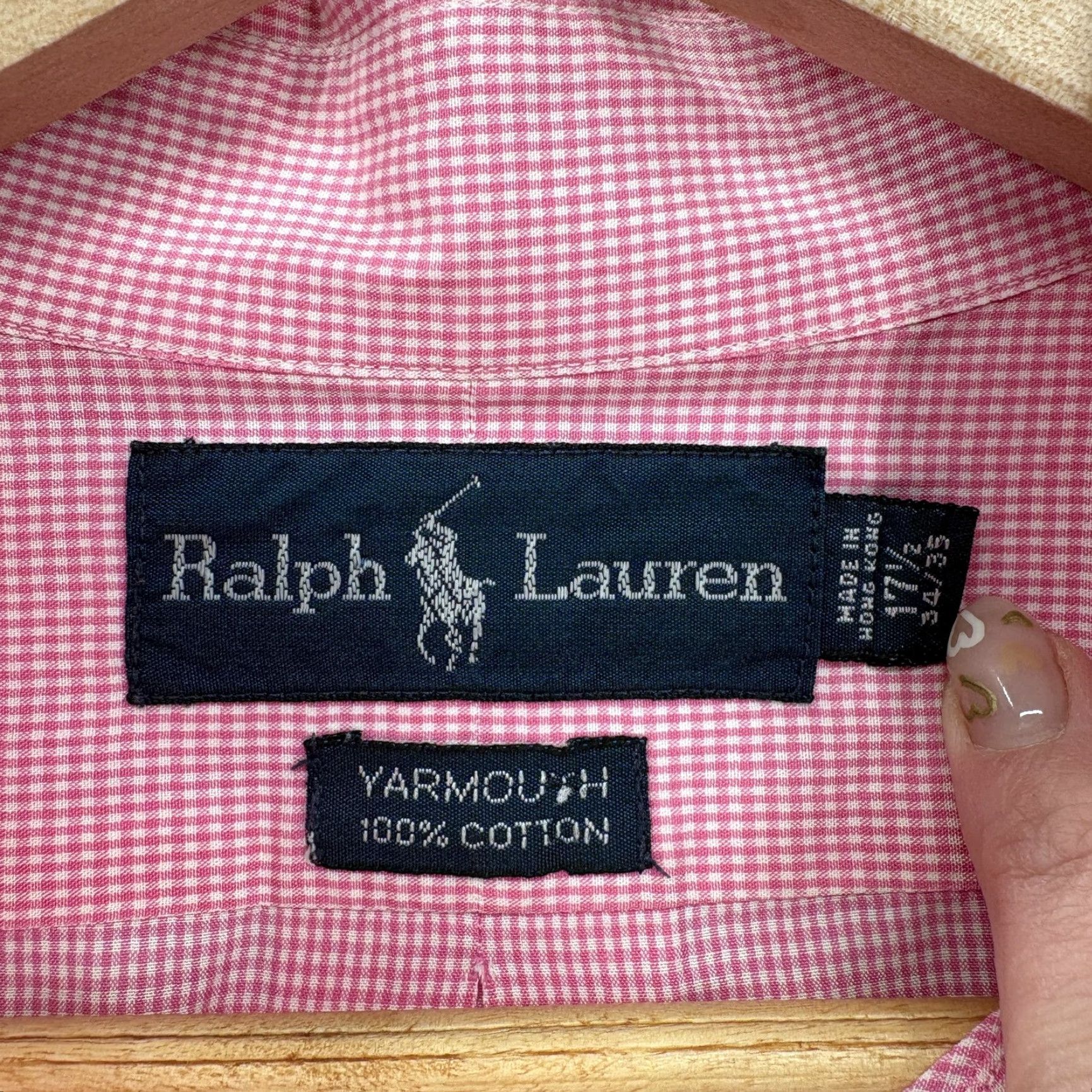 Ralph Lauren Ralph Lauren Yarmouth Shirt Mens XL Pink Check Classic Button Front Long Sleeve Size US XL / EU 56 / 4 - 4 Thumbnail