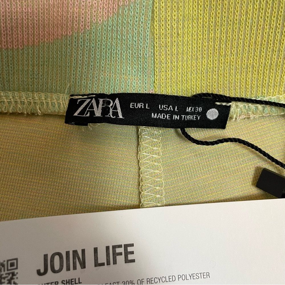 Zara NWT New Zara Green and Pink Knit Pants Size L Size 34" / US 12 / IT 48 - 6 Thumbnail