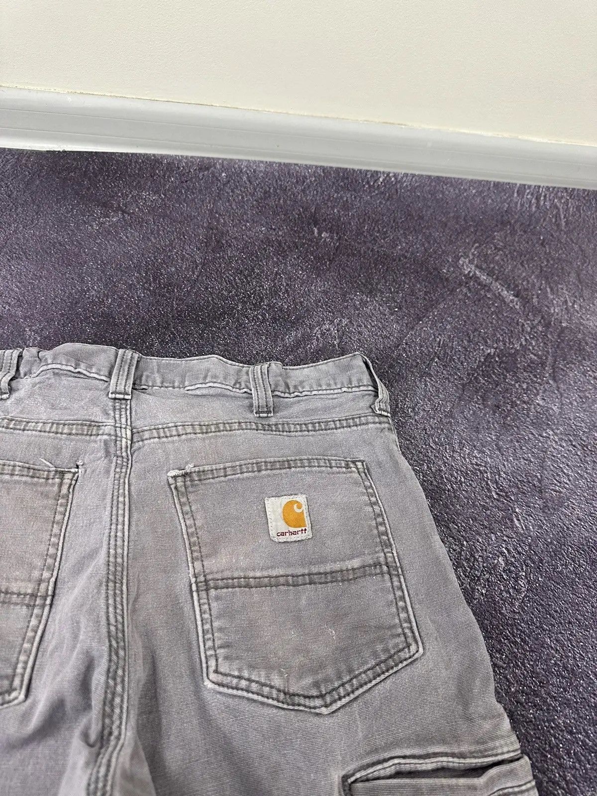 Carhartt × Vintage Vintage Carhartt USA Gray Denim Work Hype Pants Jeans Size US 33 - 6 Thumbnail