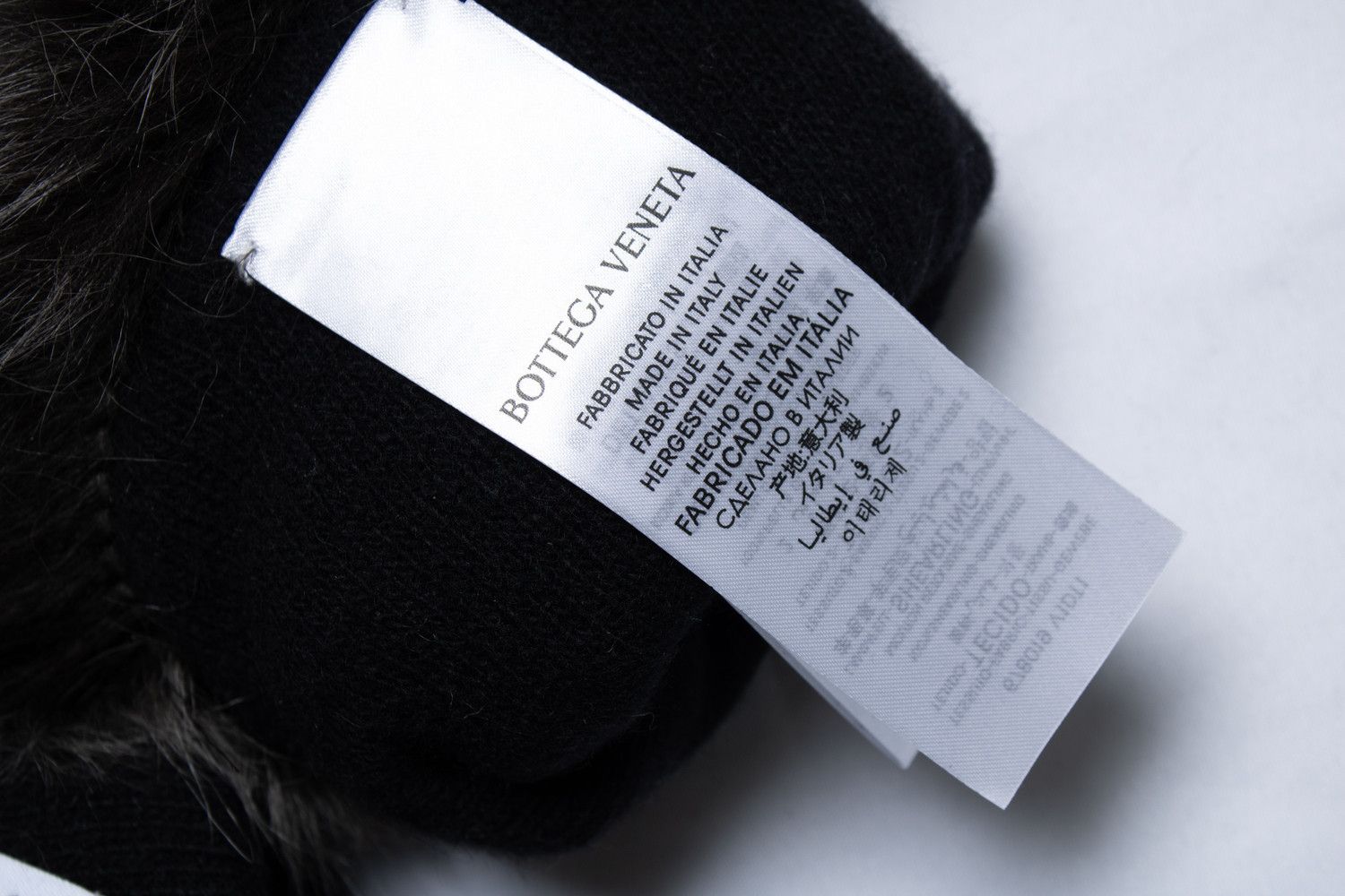 Bottega Veneta Bottega Veneta, grey shearling gloves Size ONE SIZE - 4 Thumbnail