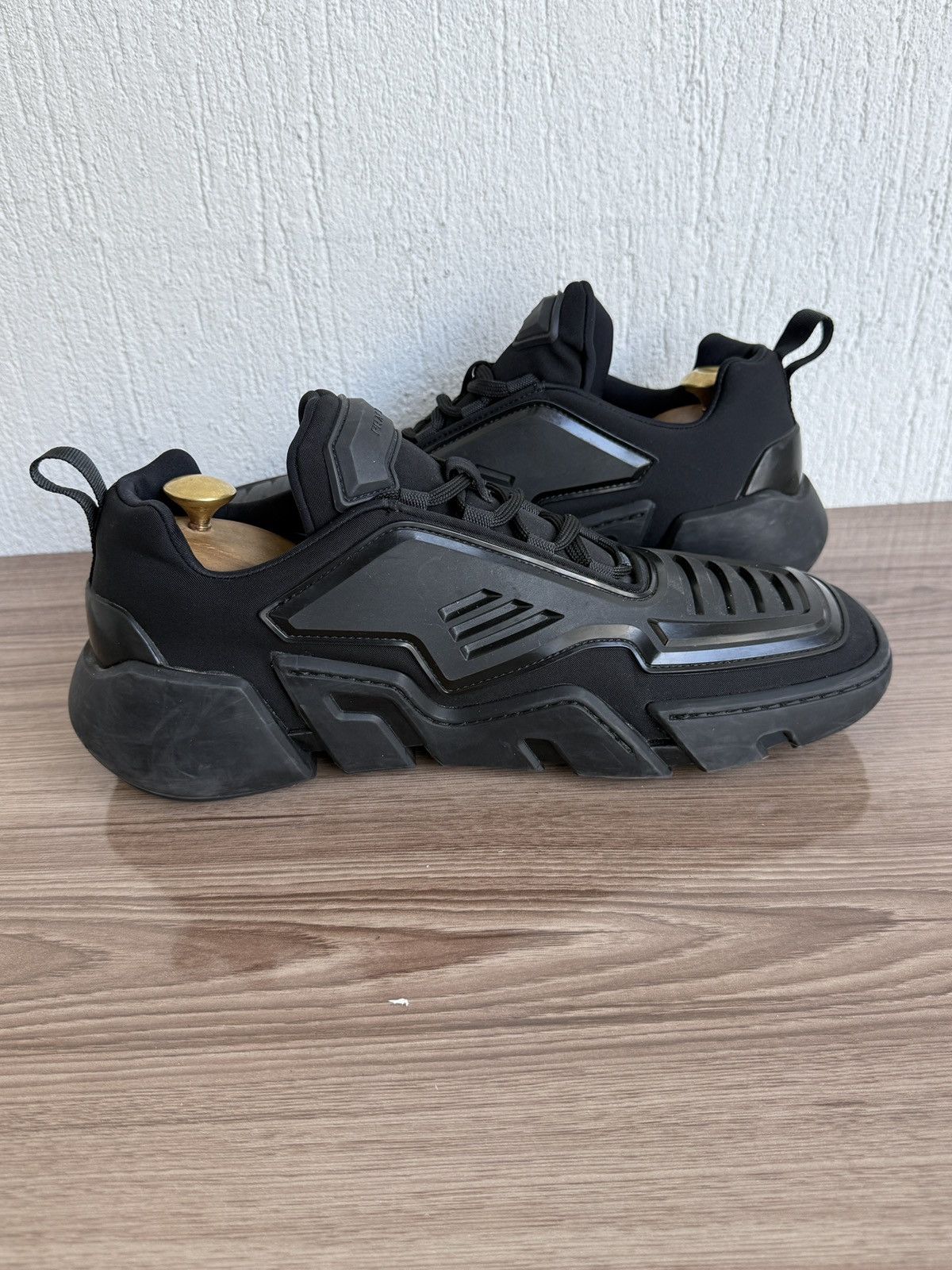 Prada 😤🔥 techno stretch fabric sneakers Size US 10 / EU 43 - 19 Thumbnail