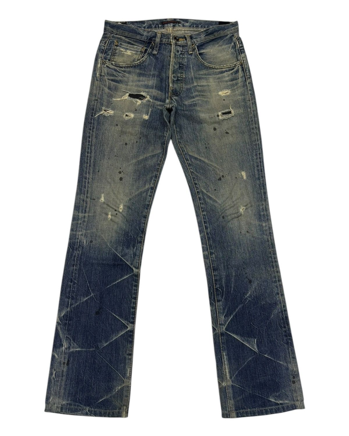 14th Addiction 🔥BLUE WAY X JACK ROSE SLIM FIT FLARE JEANS Size US 30 / EU 46 - 7 Thumbnail