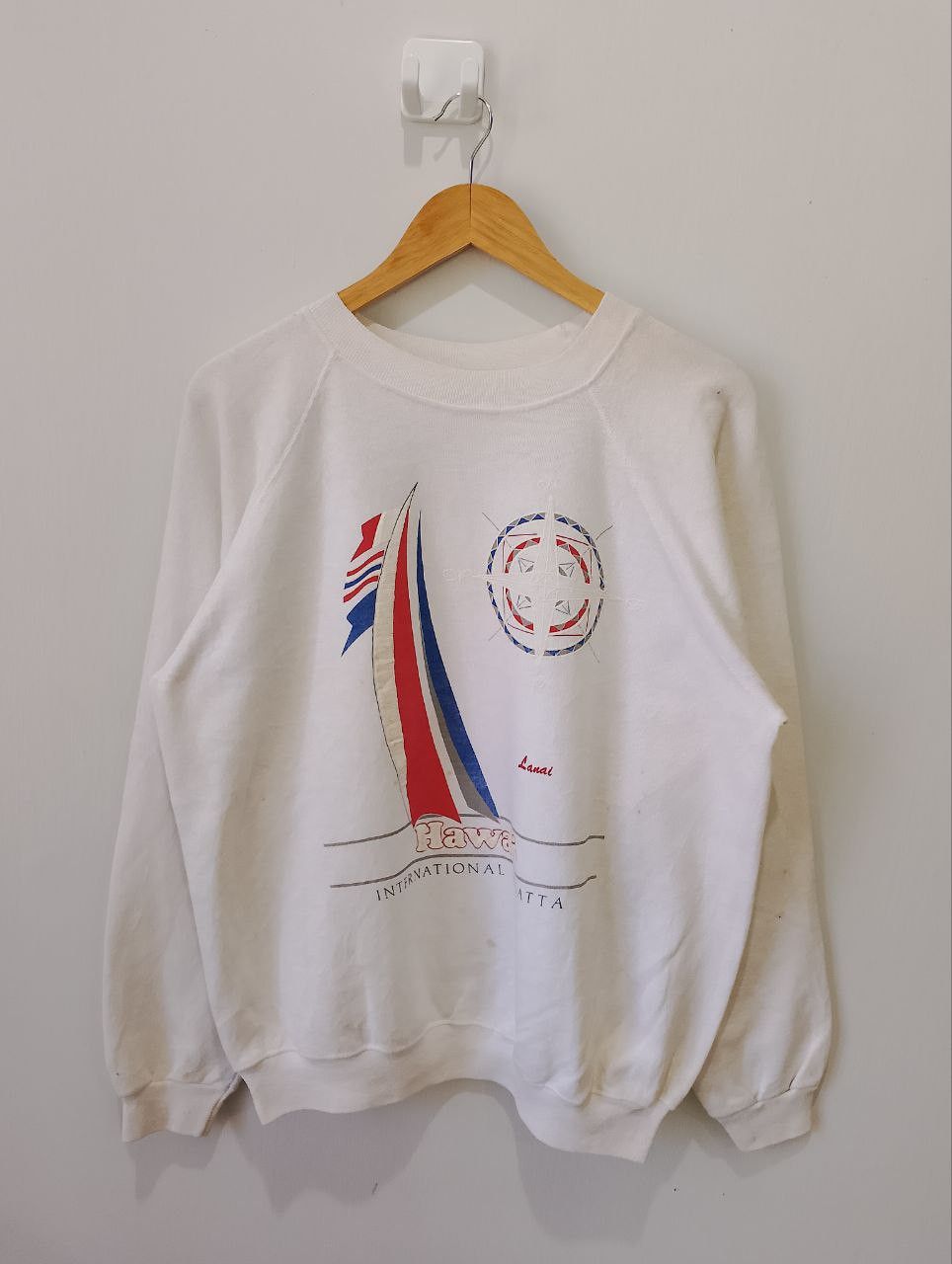 Vintage Vintage 80s HAWAII Lanai Compass International Regatta Size US XL / EU 56 / 4 - 1 Thumbnail
