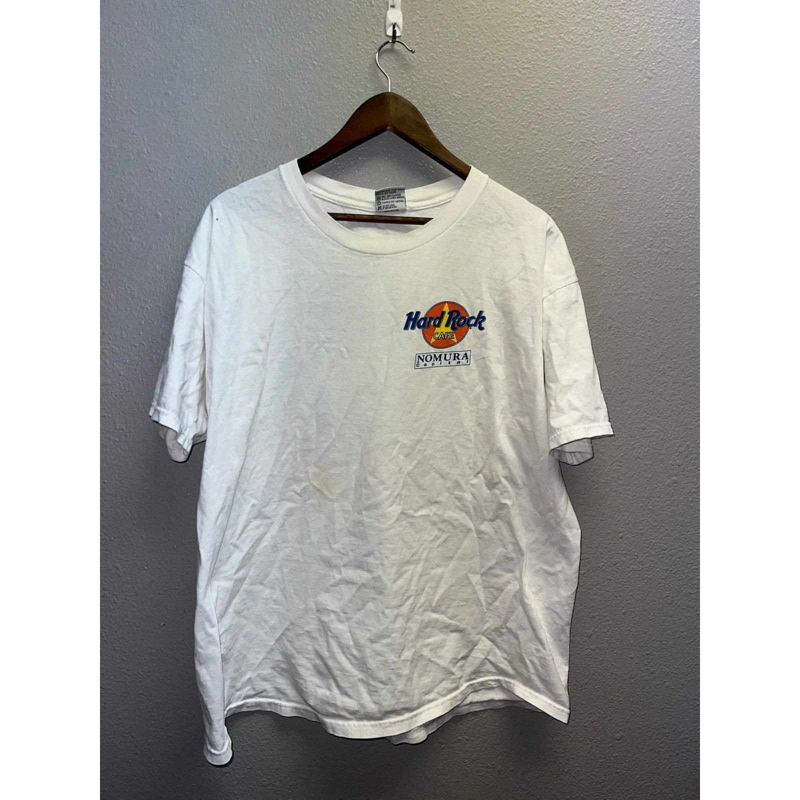 Hard Rock Cafe Vintage Hard Rock Cafe Shirt Nomura Capital X-Large Tee Size US XL / EU 56 / 4 - 2 Thumbnail