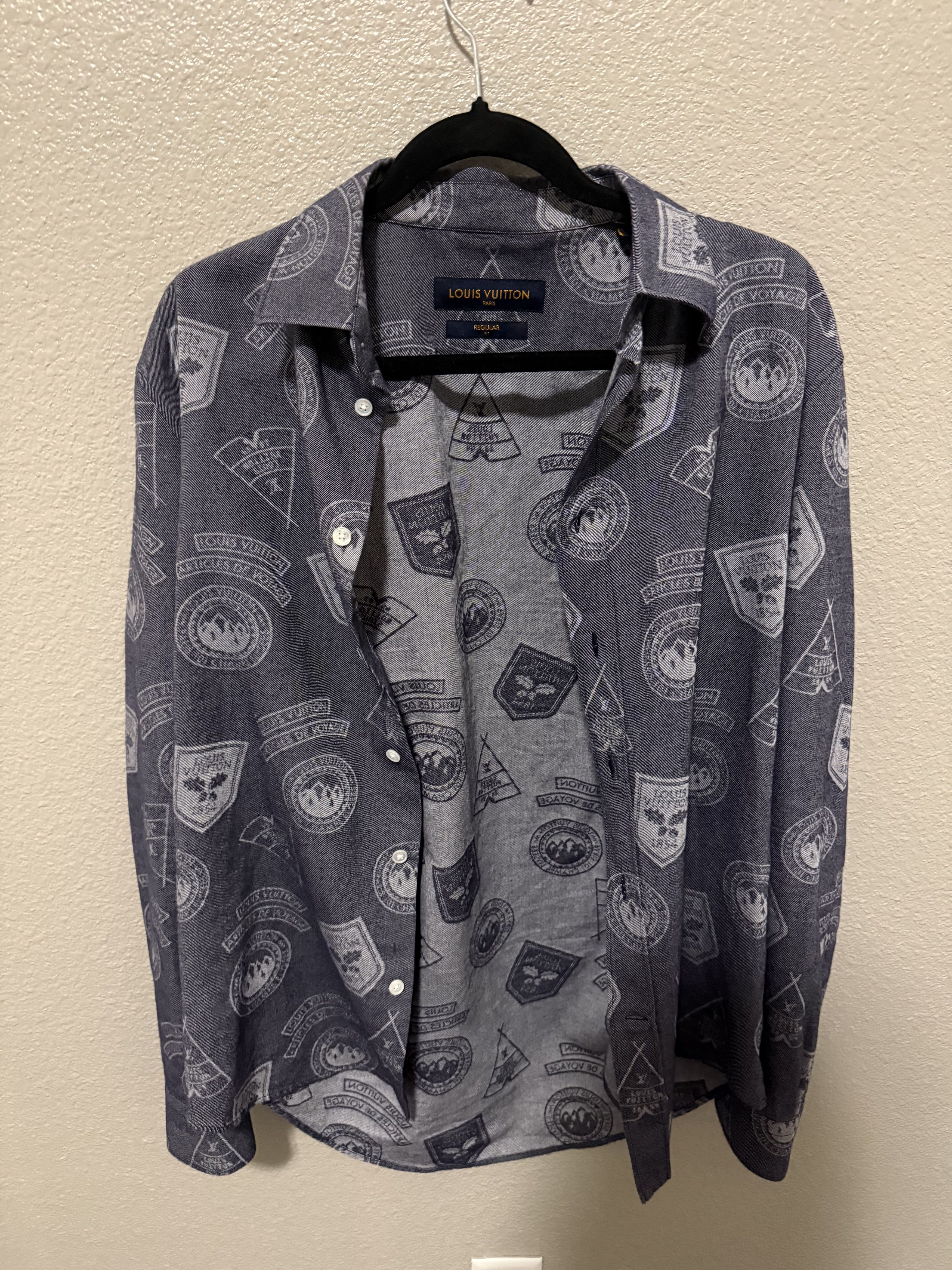 Louis Vuitton Louis Vuitton Articles De Voyage Button Up Long Sleeve Size US L / EU 52-54 / 3 - 2 Thumbnail