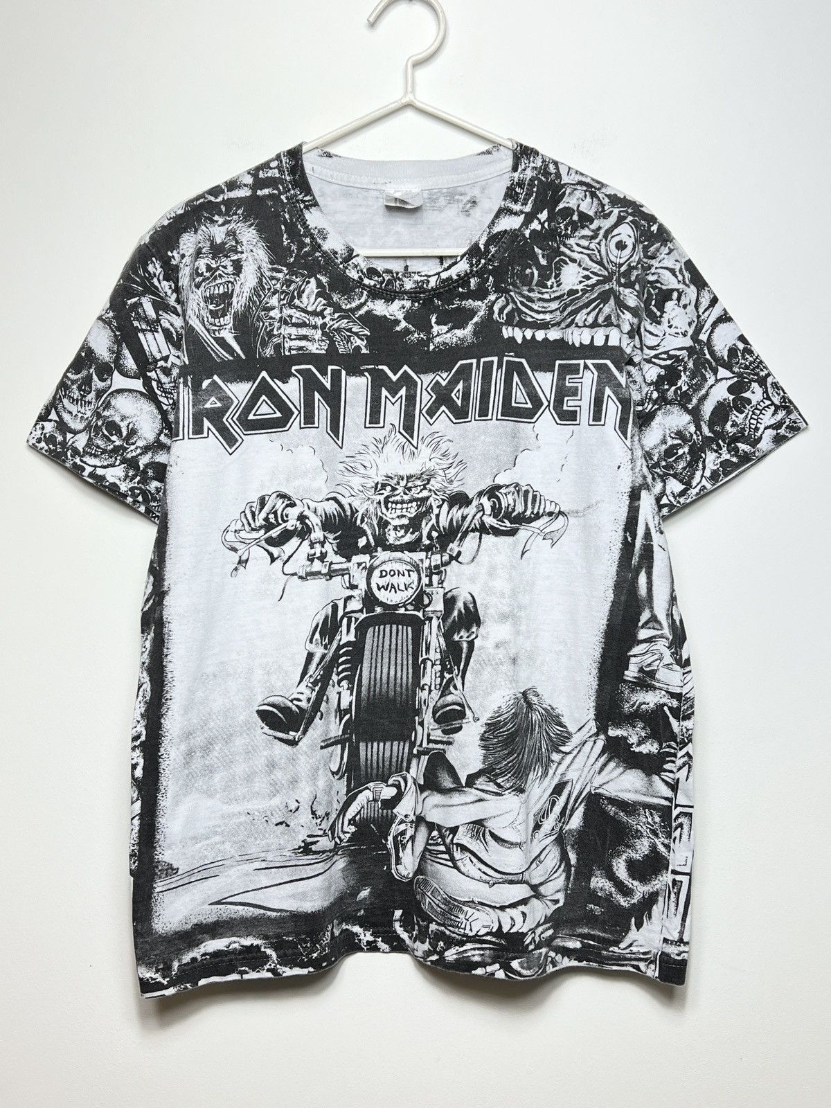 Iron Maiden iron maiden eddie biker y2k crazy vintage full print t shirt Size US M / EU 48-50 / 2 - 1 Thumbnail