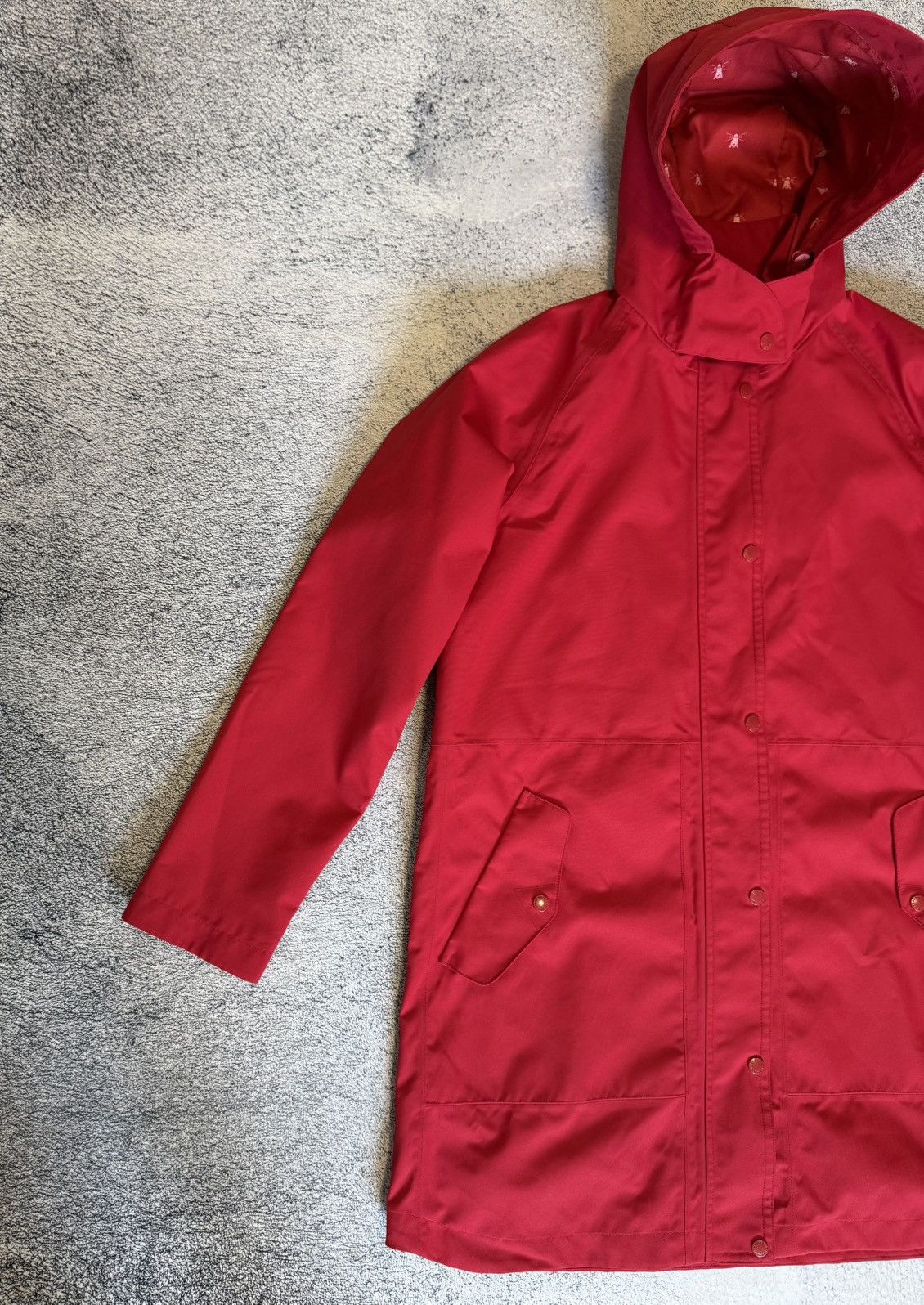 Barbour Barbour Women Parka Waterproof Mainlander Jacket Red Hooded Size XL / US 12-14 / IT 48-50 - 2 Thumbnail