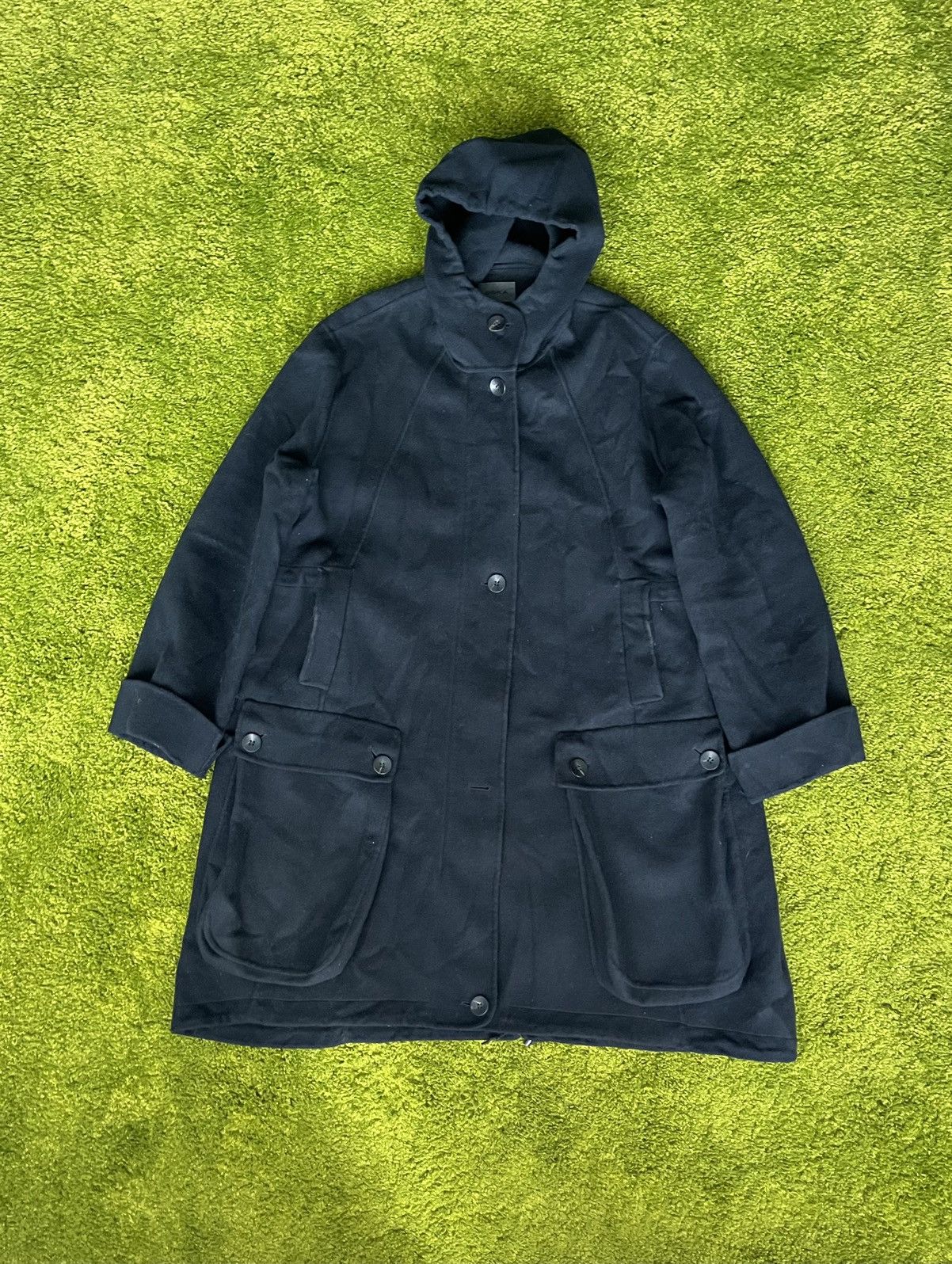 Designer Oska avant garde wool distressed coat jacket Size XL / US 12-14 / IT 48-50 - 1 Thumbnail