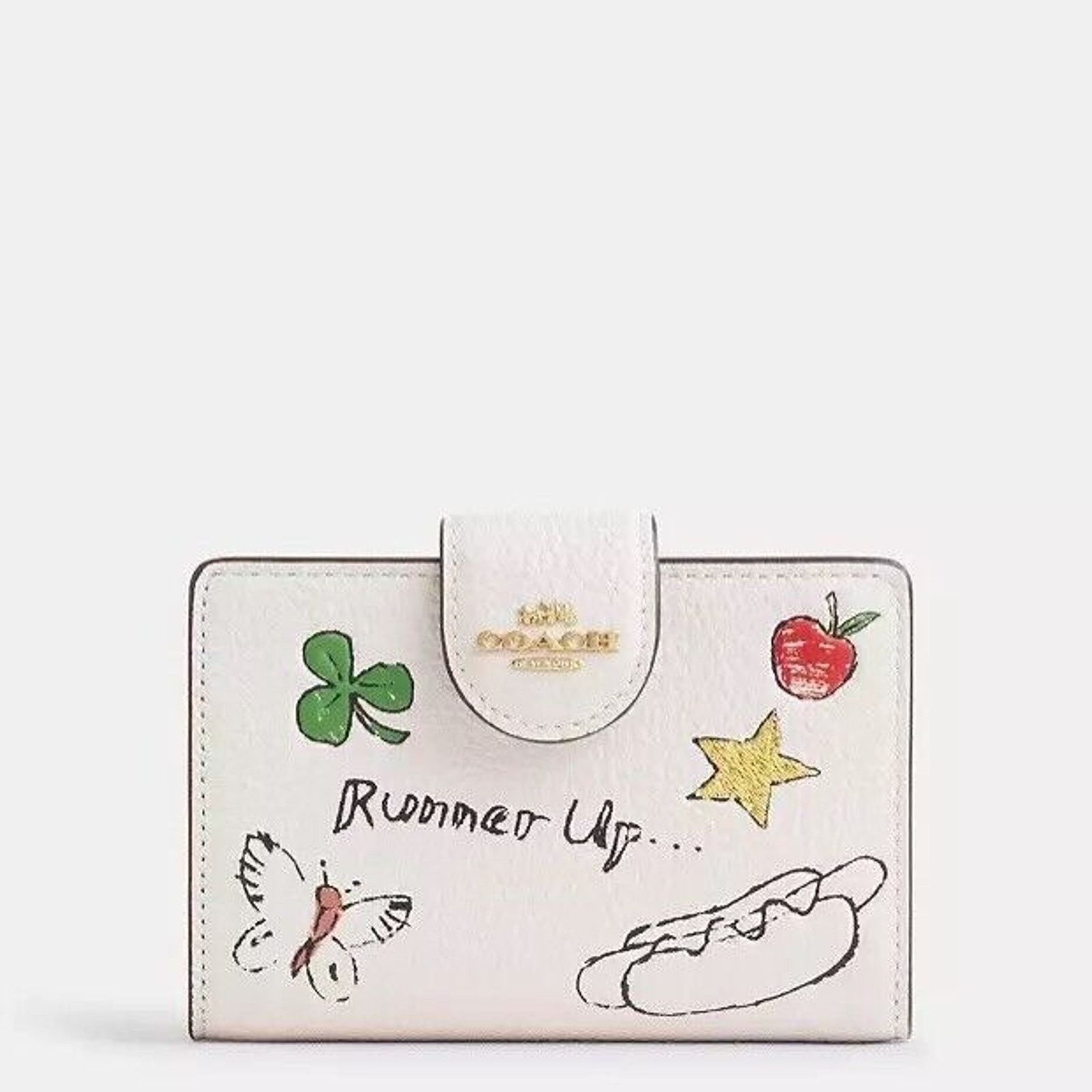 Coach NWT Coach Medium Corner Zip Wallet With Sketch Print CAO94 Size ONE SIZE - 8 Thumbnail