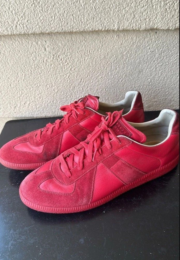 Maison Margiela GAT Replica Red 11 44 Suede Low