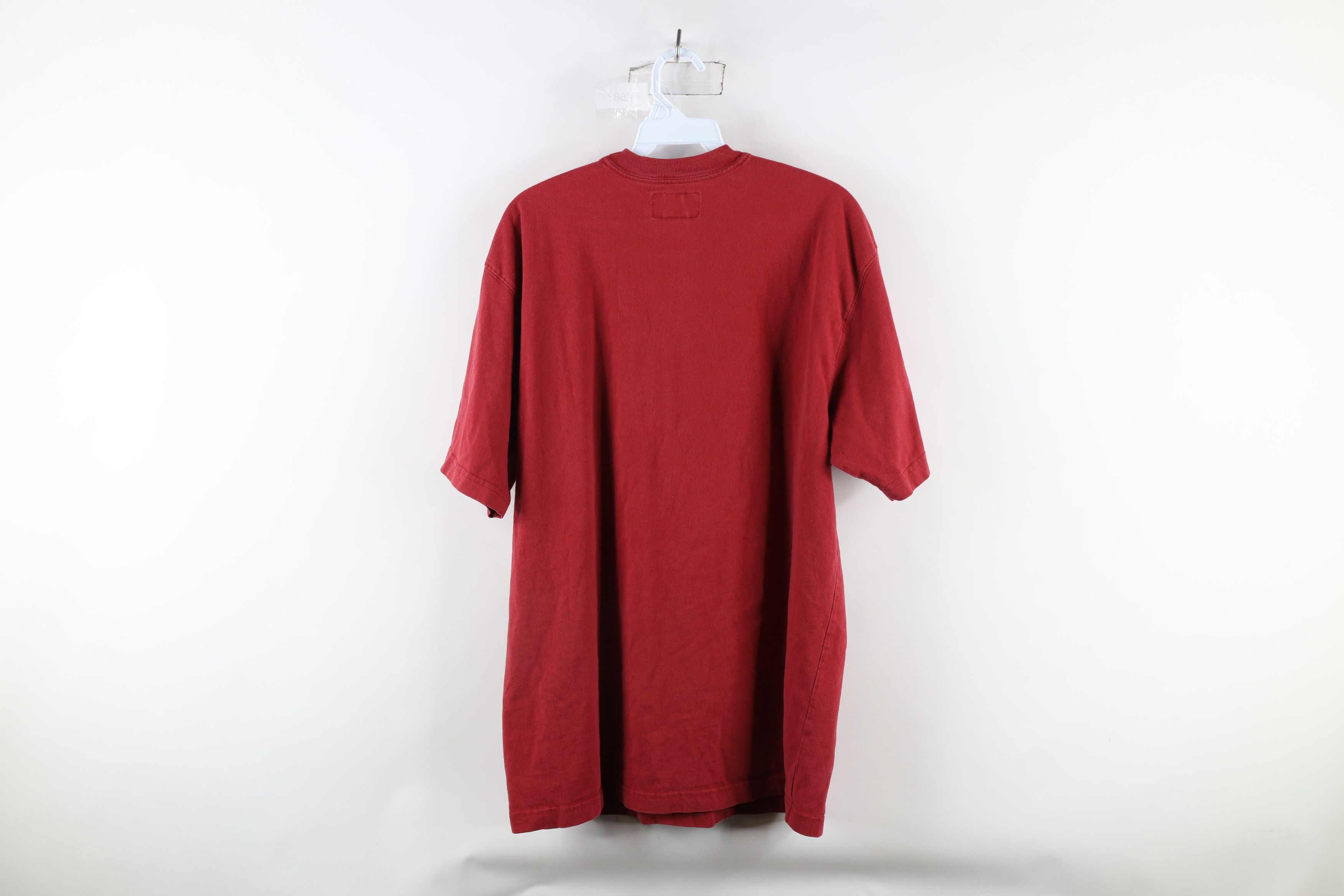 Abercrombie & Fitch × Vintage Vintage 90s Abercrombie & Fitch Out Lacrosse T-Shirt Red Size US M / EU 48-50 / 2 - 6 Thumbnail