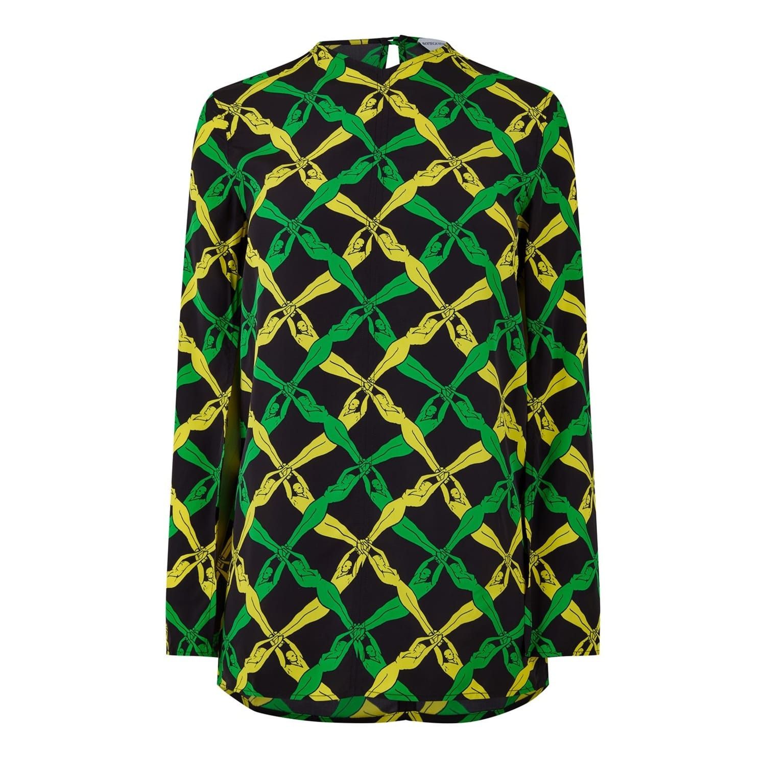 Bottega Veneta Bottega Veneta Crew Neck Regular Fit T-Shirt in Green Size XS / US 0-2 / IT 36-38 - 1 Thumbnail