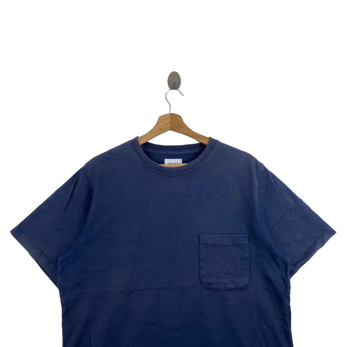 Beams Plus Vintage BEAMS PLUS Natural Dye Plain Pocket Tee Shirt Top Size US L / EU 52-54 / 3 - 3 Thumbnail