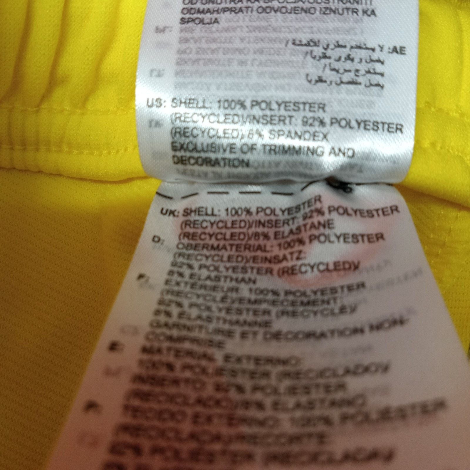 Adidas Adidas Aeroready Goalkeeper Shorts Men's M Yellow Slim Fit Size US 28 / EU 44 - 4 Thumbnail