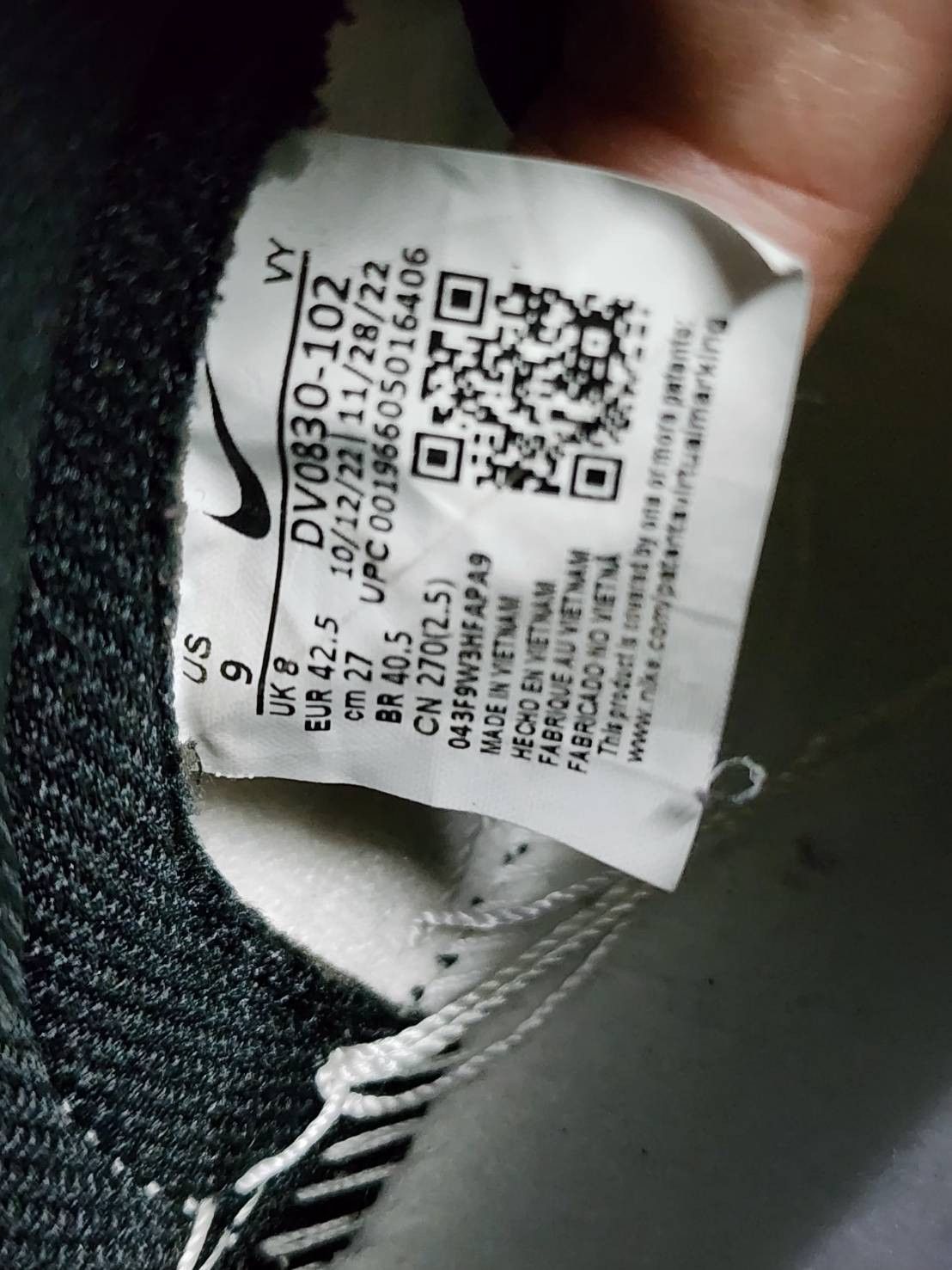 Nike Nike Dunk Mid Panda Sali Black Canvas Size US 9 / EU 42 - 12 Thumbnail