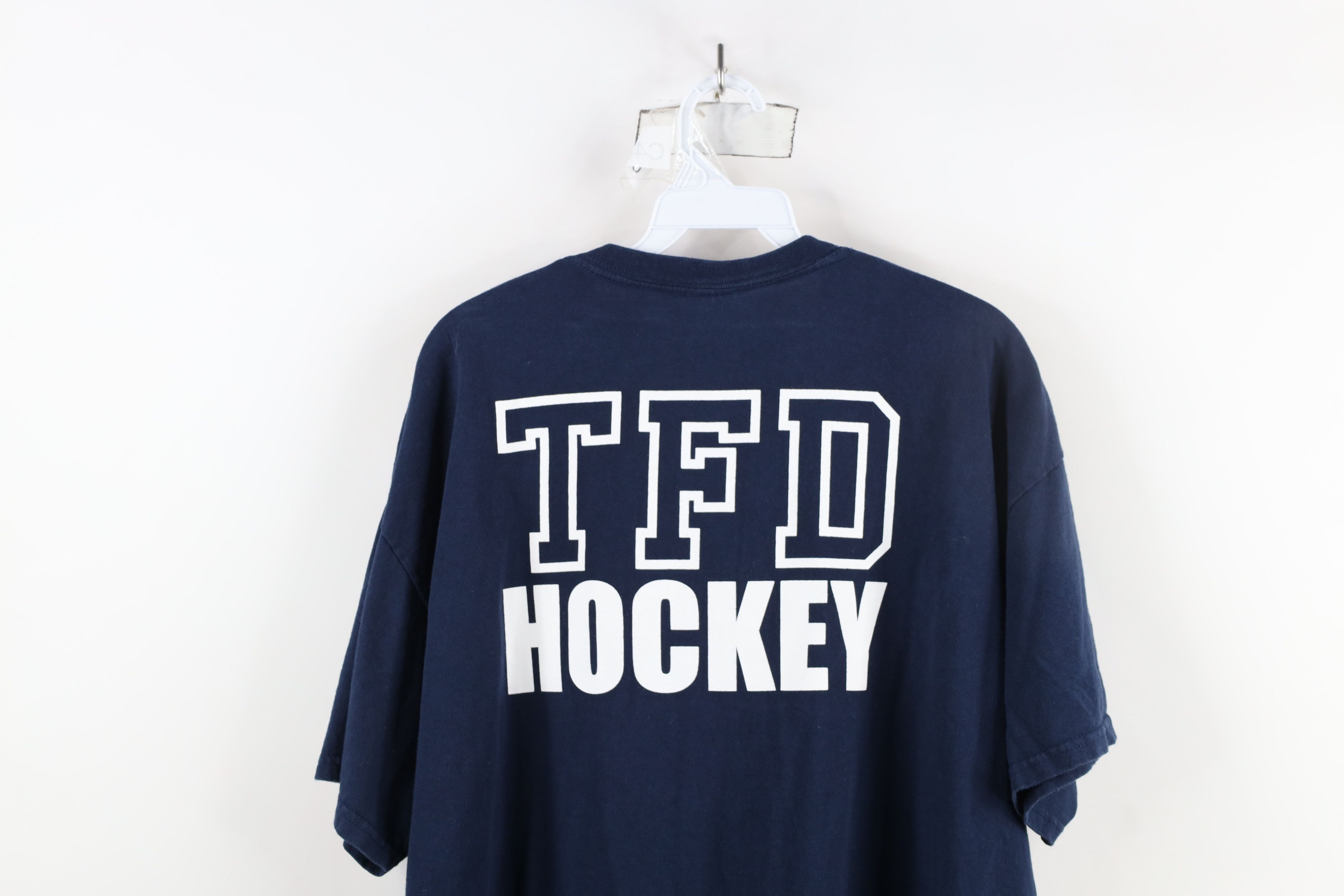 Vintage Vintage Toledo Fire Department Hockey Short Sleeve T-Shirt Size US XL / EU 56 / 4 - 14 Thumbnail