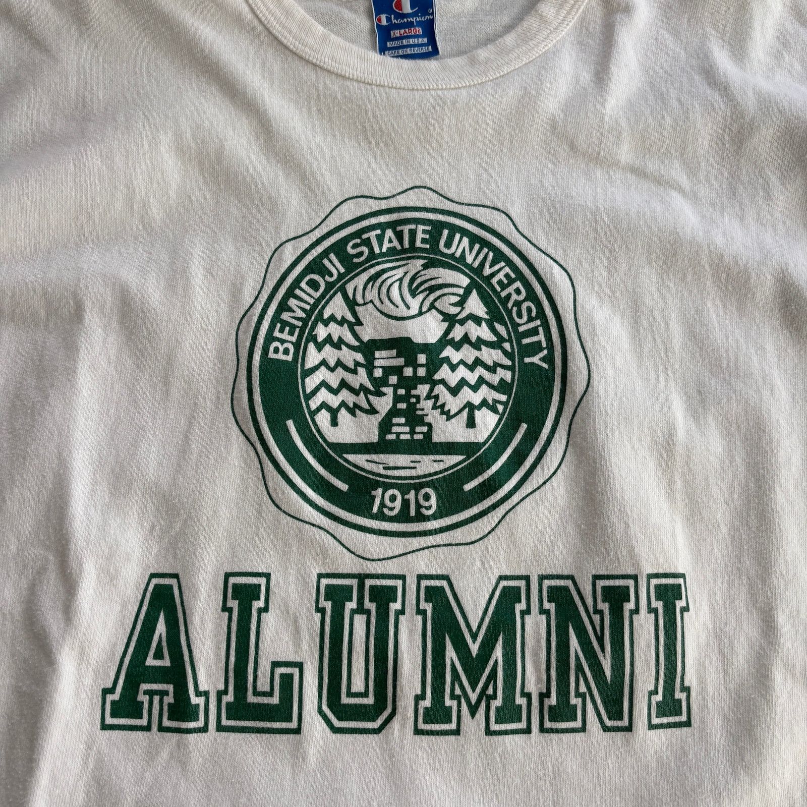 Champion × Vintage Vintage 1990s Champion Bemidji State University Cotton T Size US L / EU 52-54 / 3 - 2 Thumbnail