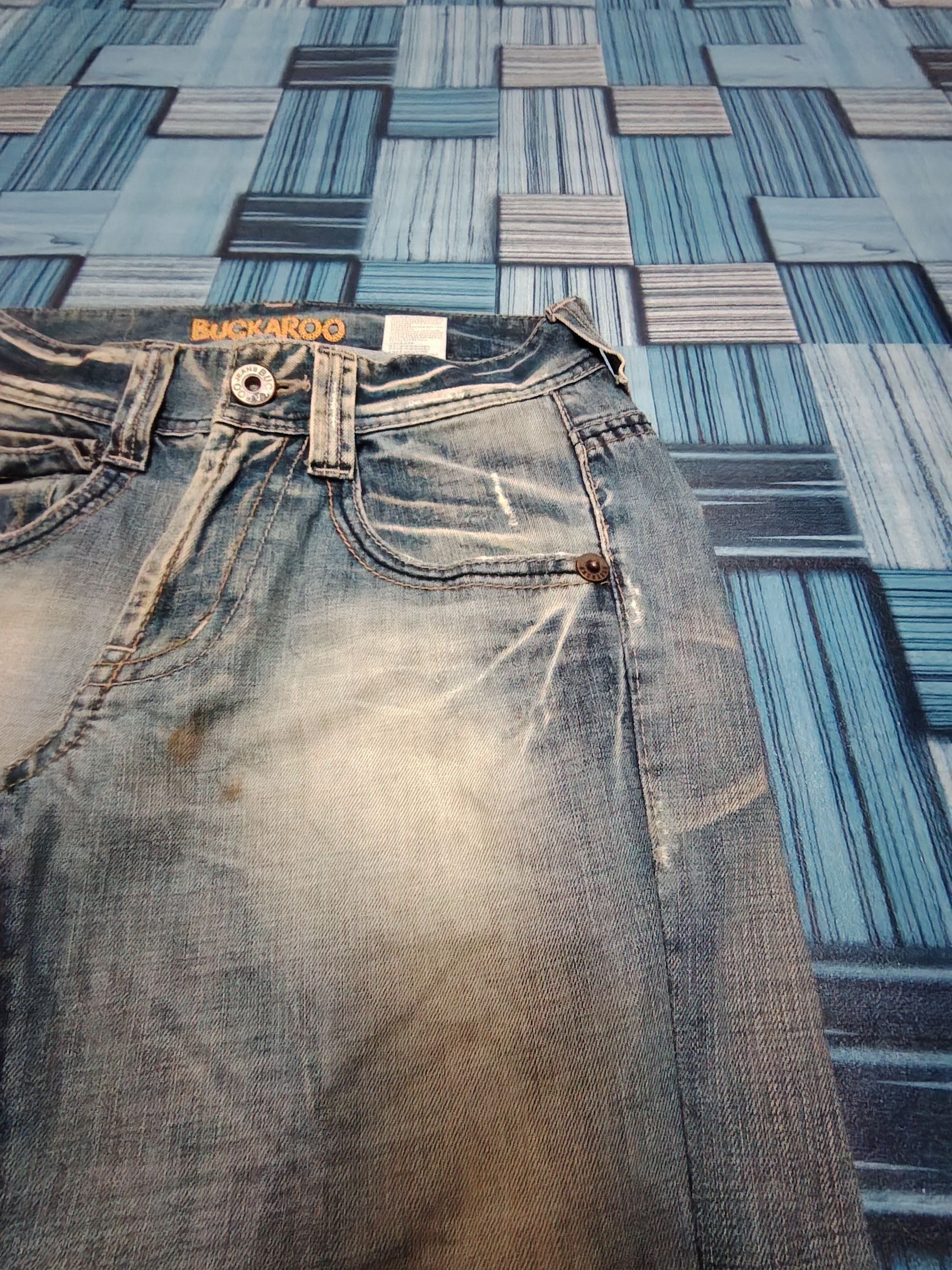 Hysteric Glamour 💥Thrashed💥 90s Buckaroo Flared Jeans Distressed Bootcut Size US 28 / EU 44 - 5 Thumbnail