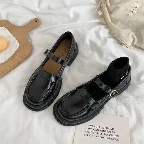 Designer × Japanese Brand × Vintage Retro Japanese Mary Jane British style small leather shoes Size US 7.5 / IT 37.5 - 3 Thumbnail