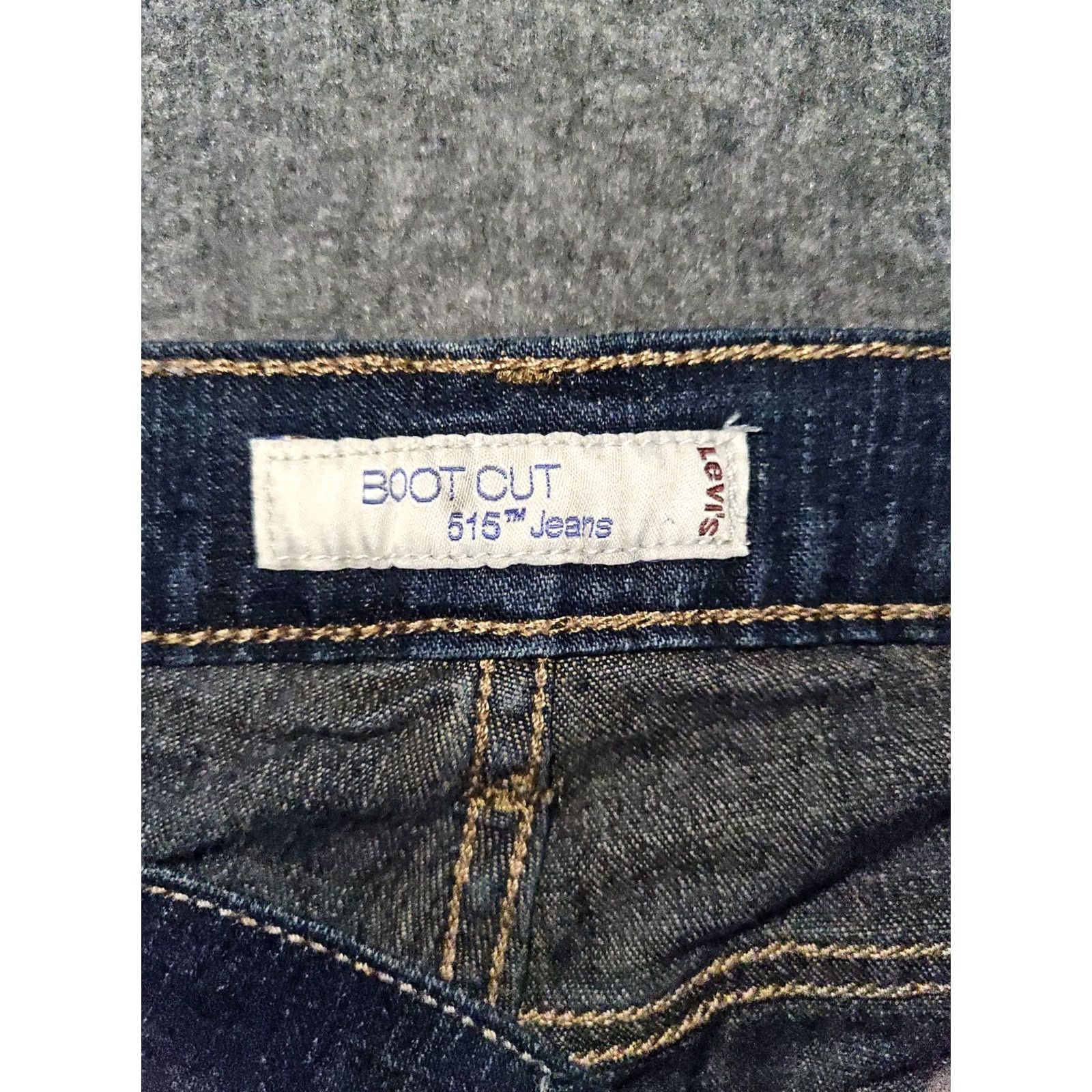 Levi's Levi's 515 Bootcut Jeans Women's 14 Short Mid Rise Blue Denim Stretch Preppy Size 36" / US 14 / IT 50 - 2 Thumbnail