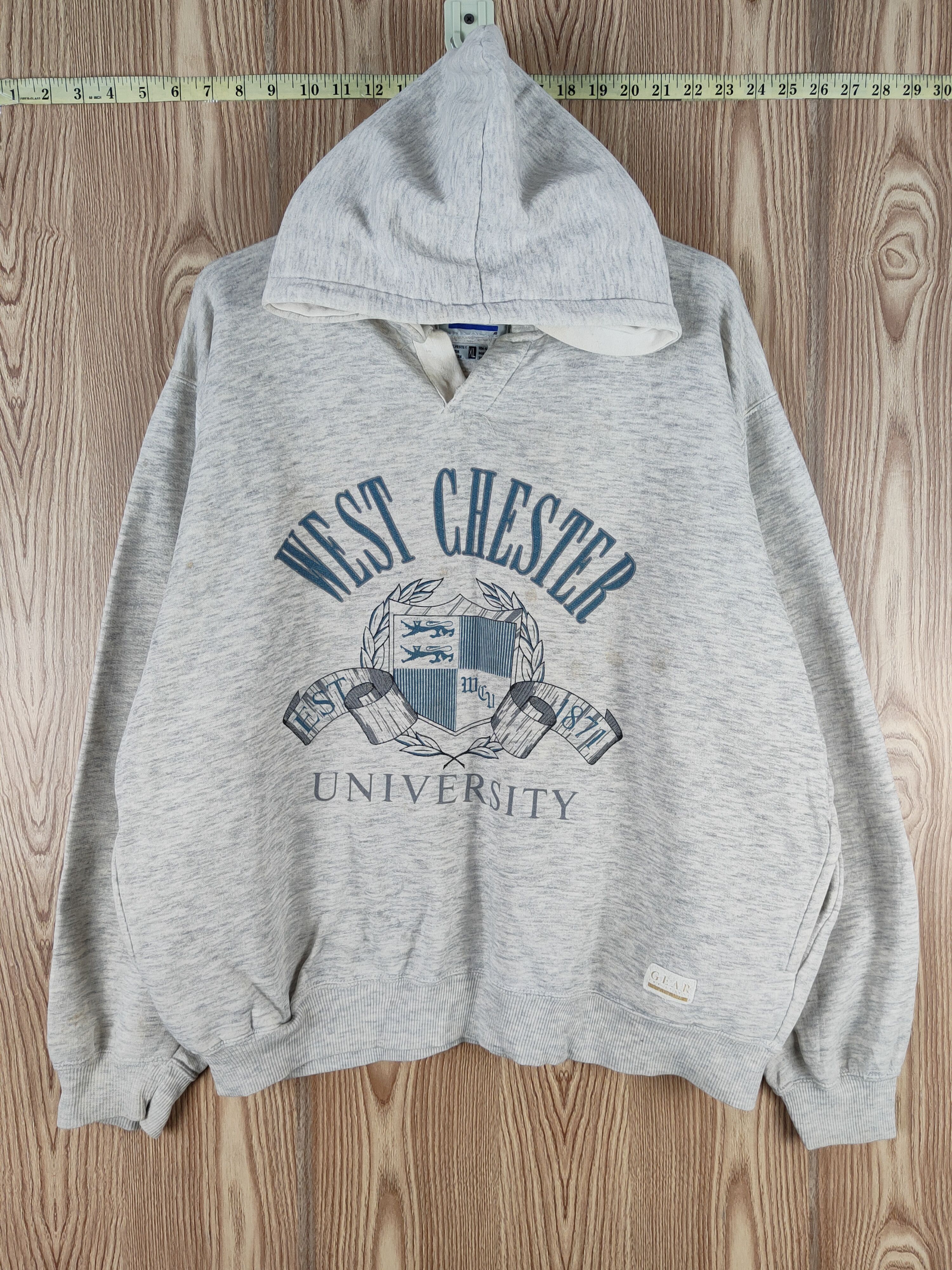 Japanese Brand × Vintage Vintage Stuff 🔥Gear Gray Hoodie Sweatshirts Size US XL / EU 56 / 4 - 1 Thumbnail