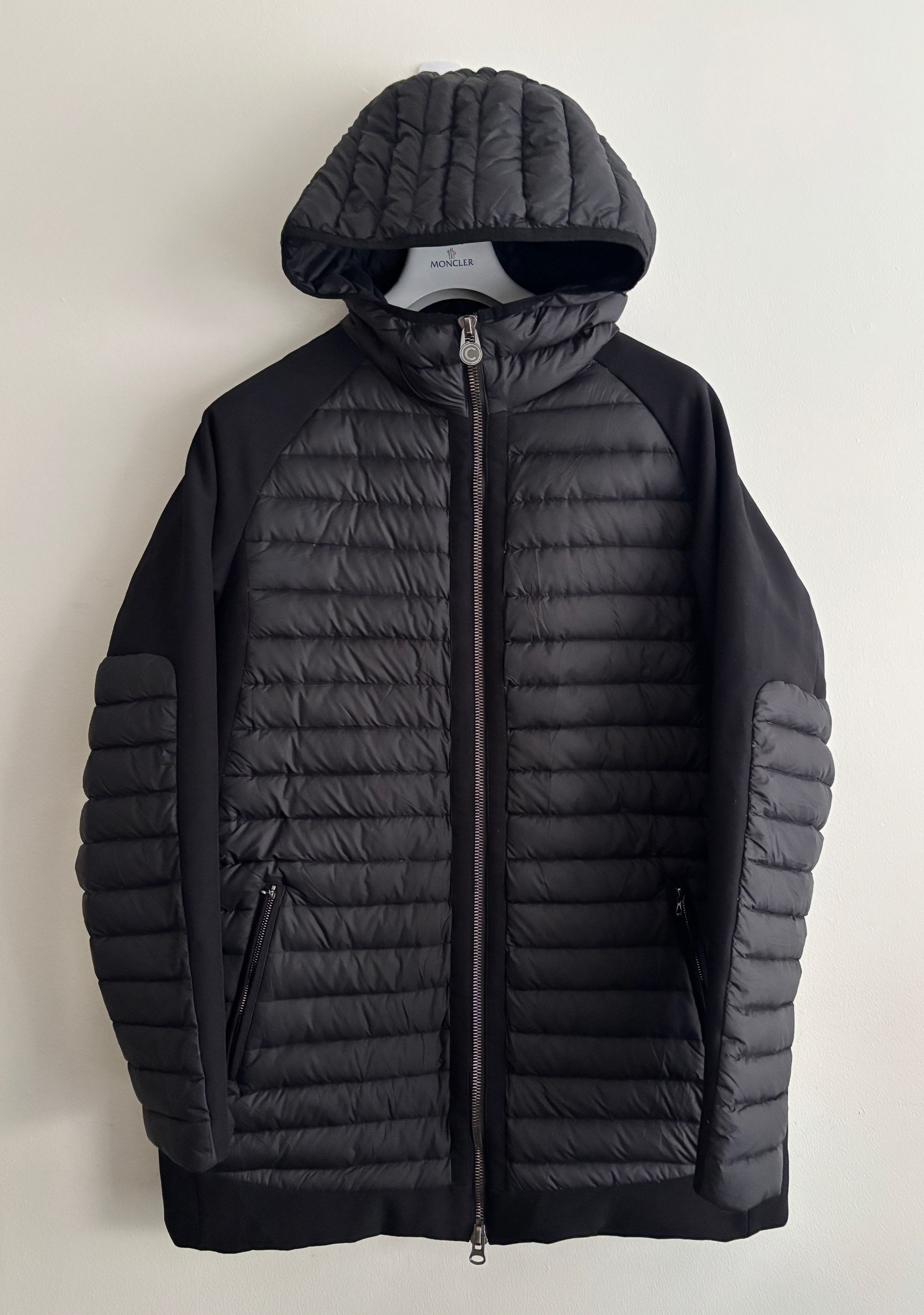 Colmar $745 Black Mixed Media Long Down Puffer Jacket/ Parka Large Size US L / EU 52-54 / 3 - 1 Thumbnail