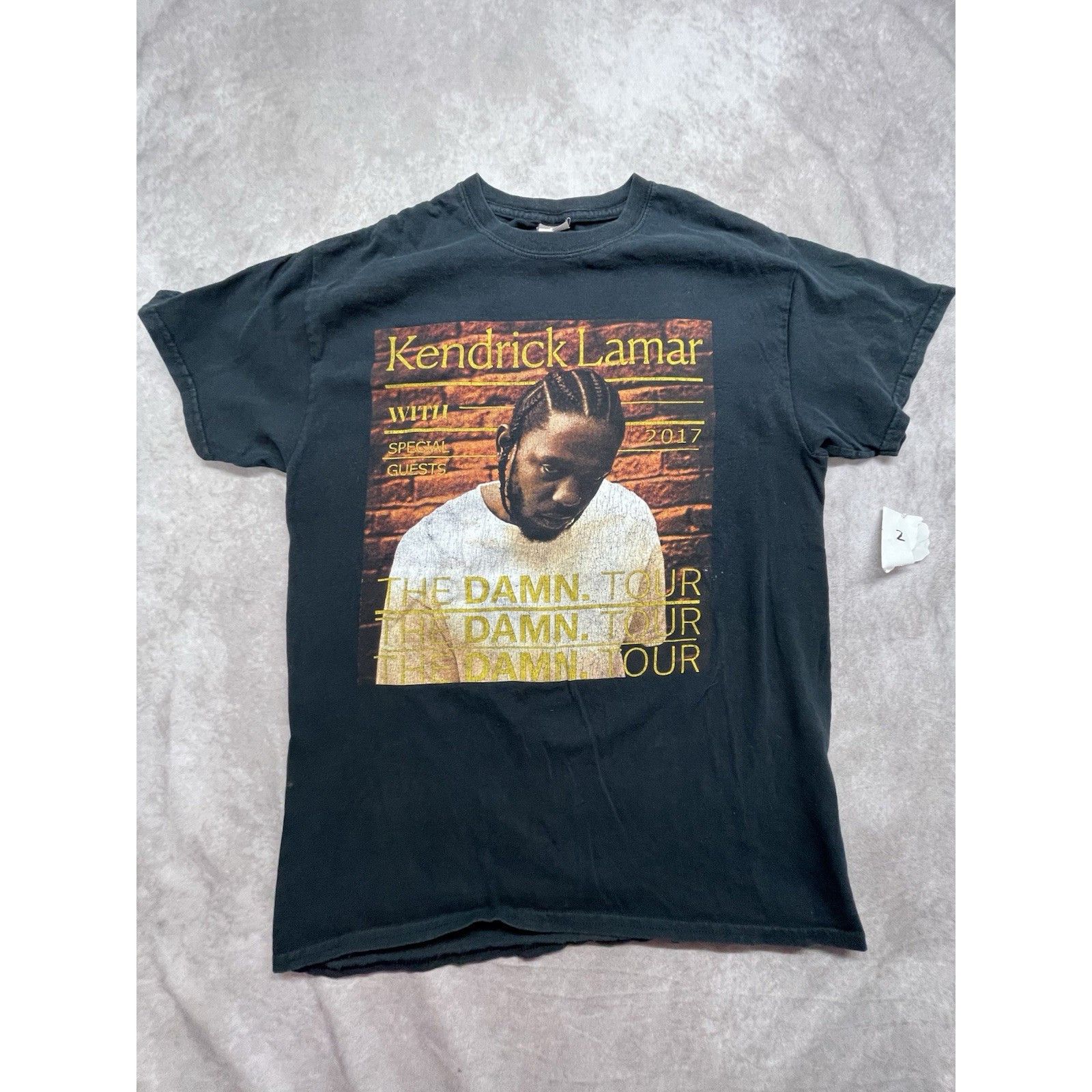 Gildan Kendrick Lamar 2017 Damn Tour Black T-Shirt Travis Scott YG Size US M / EU 48-50 / 2 - 2 Thumbnail