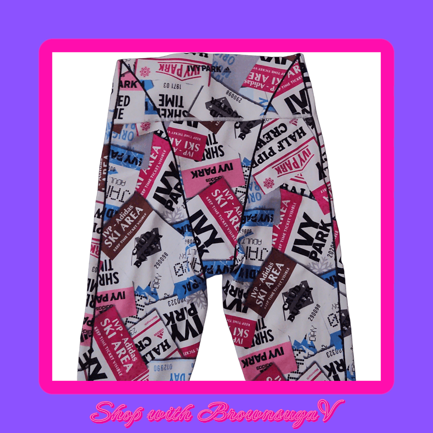 Adidas × Ivy Park Adidas x Ivy Park Ski Tag Compressive Fit Tight Size 27" / US 4 / IT 40 - 2 Thumbnail