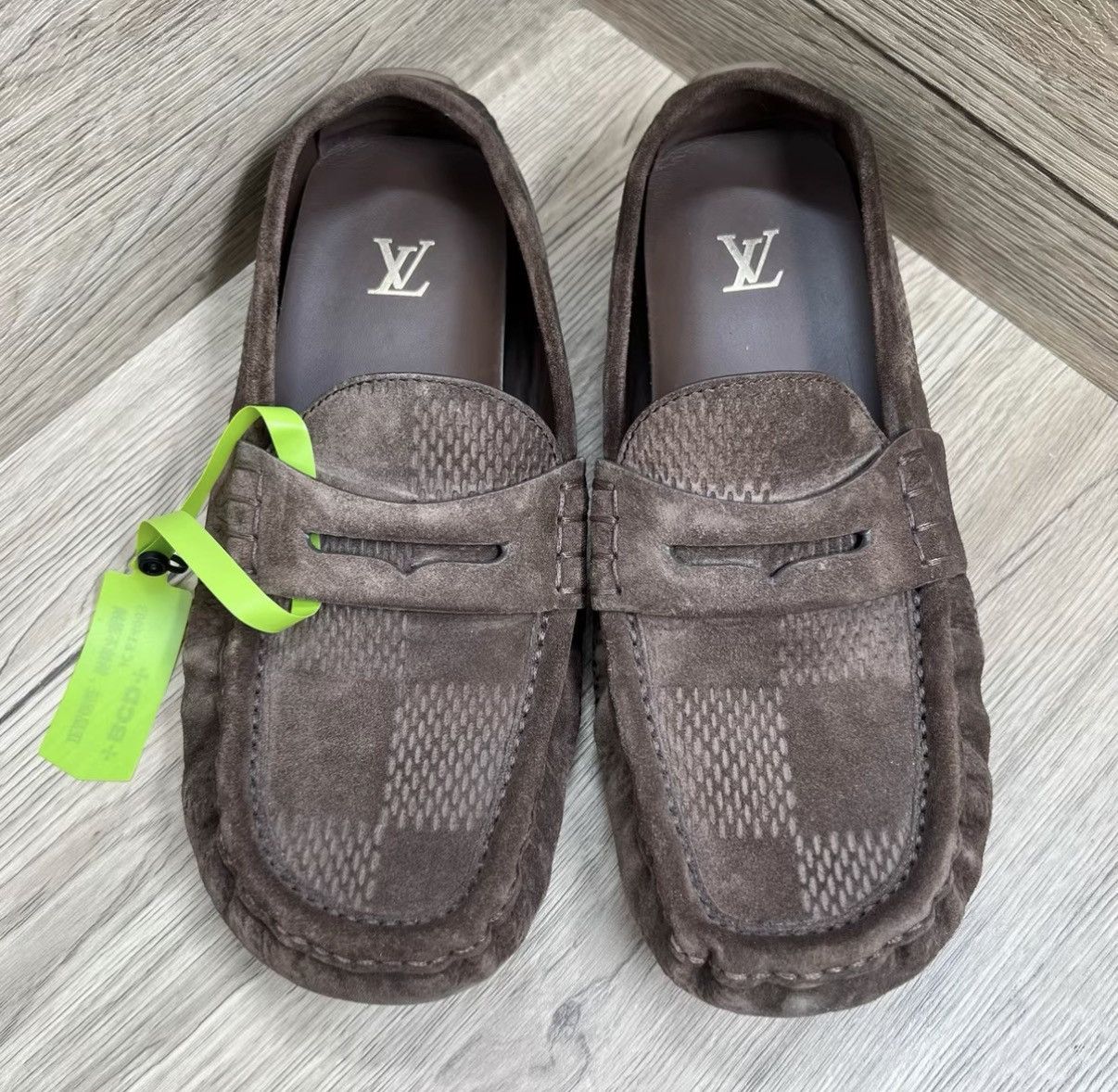 Louis Vuitton LV Louis Vuitton Footprint Brown Damier Bear Paw Loafers J41 Size US 8 / EU 41 - 2 Thumbnail