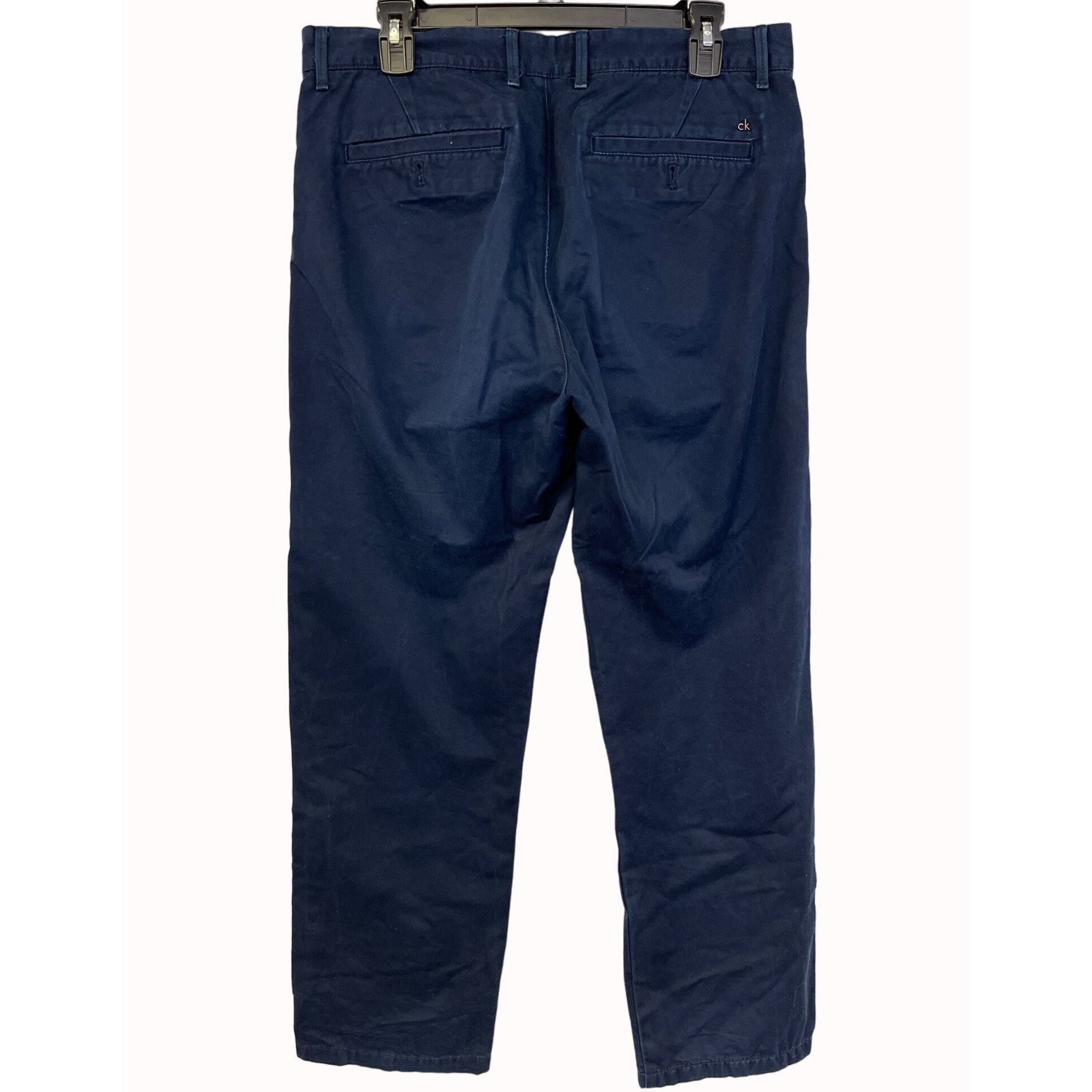 Calvin Klein Calvin Klein Men's Blue Dress Pants/Trousers 33x30 SKU 4761 Size US 33 - 3 Thumbnail