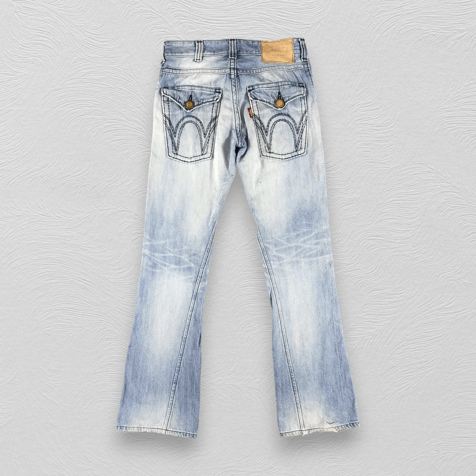 Edwin Edwin Blue Trip Jeans Medium Wash Flare Denim KJ1462 Size US 30 / EU 46 - 2 Thumbnail