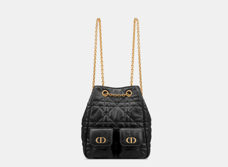 Dior o1w1db10426 M3375U Size:OS / Medium Caro Backpack in Black Size ONE SIZE - 1 Thumbnail