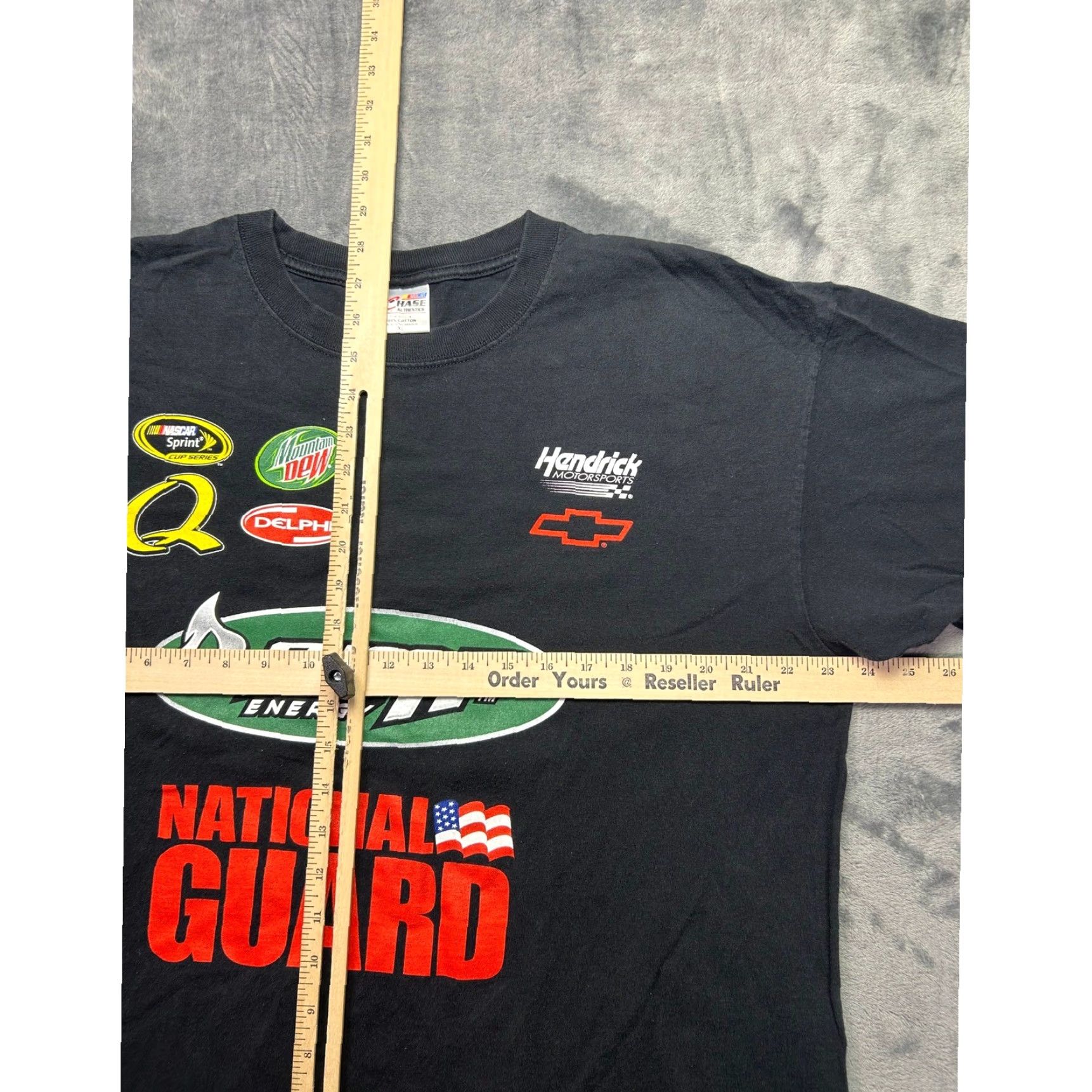Chase Authentics VINTAGE Dale Earnhardt Jr 88 Amp Energy NASCAR T Shirt Mens XL Black Crew Neck Short Sleeve 90s Retro Classic Sports Womens? Size US XL / EU 56 / 4 - 3 Thumbnail