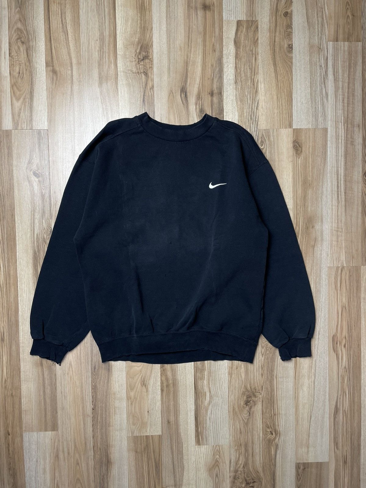 Nike × Vintage Nike Vintage Basic Sweatshirt Distressed Faded Size US M / EU 48-50 / 2 - 1 Thumbnail