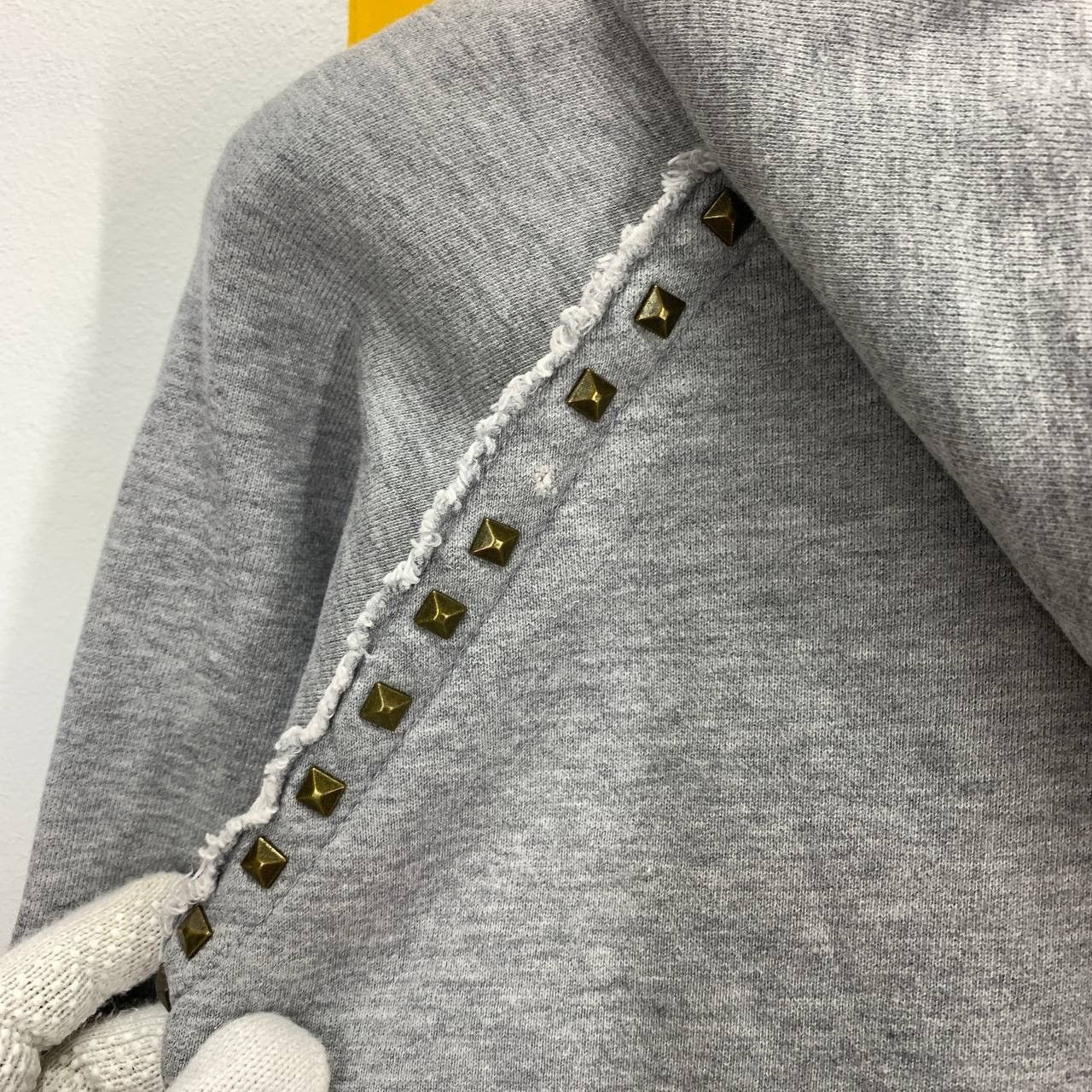 Katharine Hamnett London HAMNETT Cut & Sewn Stud Hoodie #2544/Q Size S / US 4 / IT 40 - 10 Thumbnail