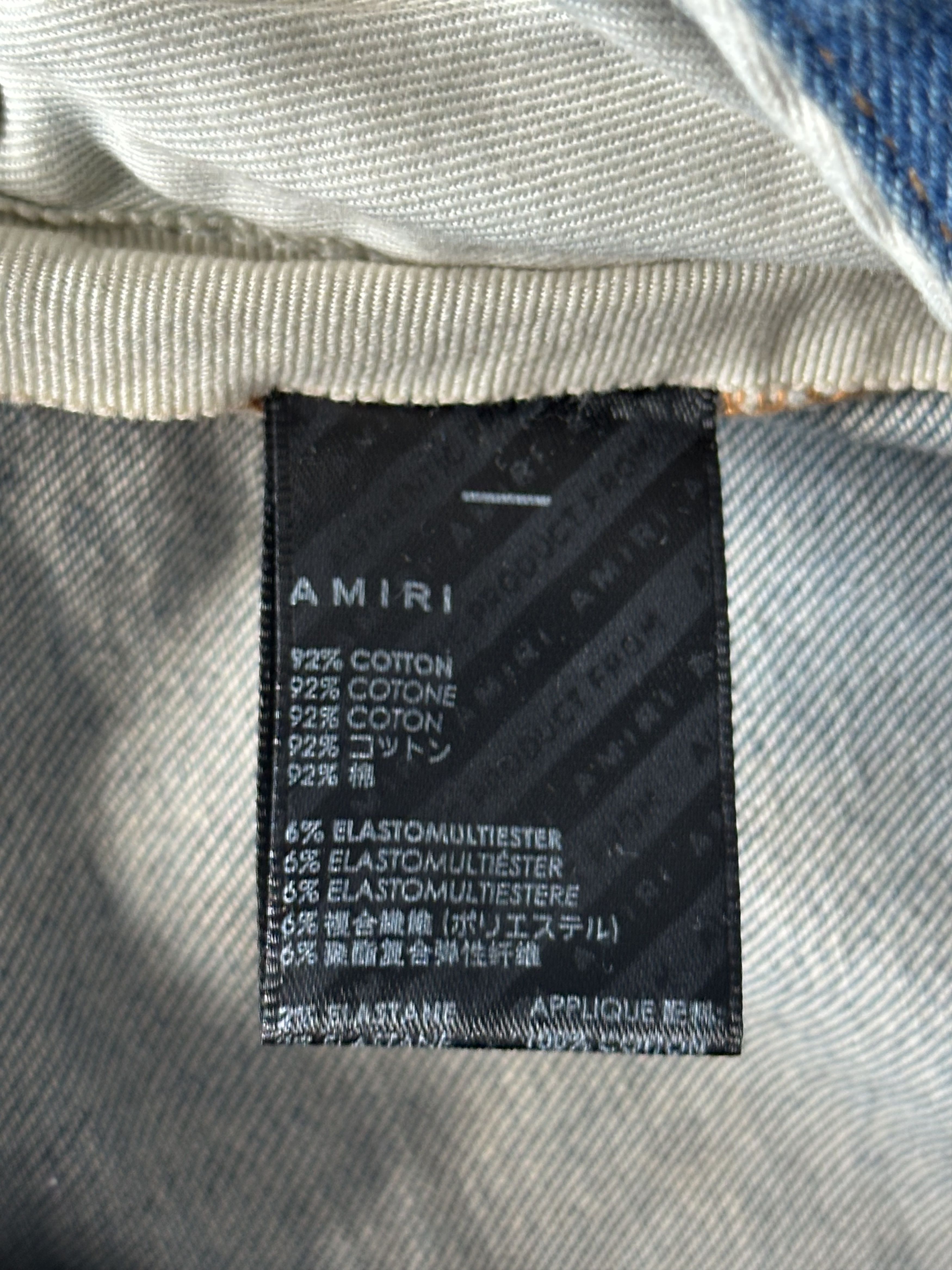 Amiri Amiri Clay Indigo Rainbow Bandana Patch Thrasher Jeans Size US 36 / EU 52 - 6 Thumbnail