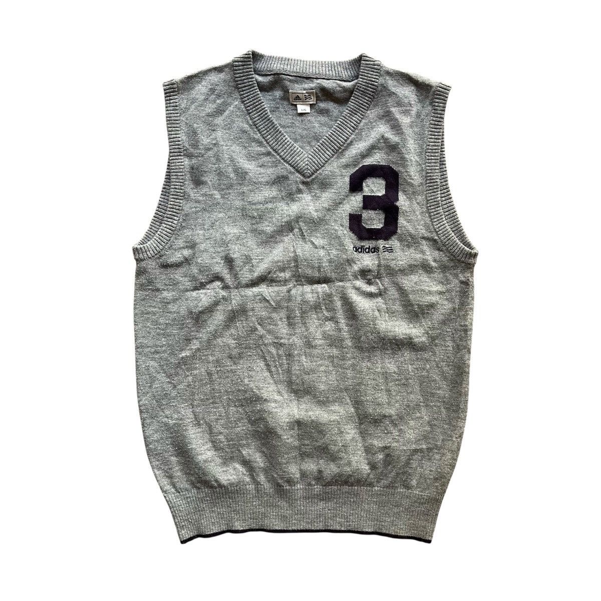 Adidas Adidas Vest Knit Size US L / EU 52-54 / 3 - 1 Thumbnail