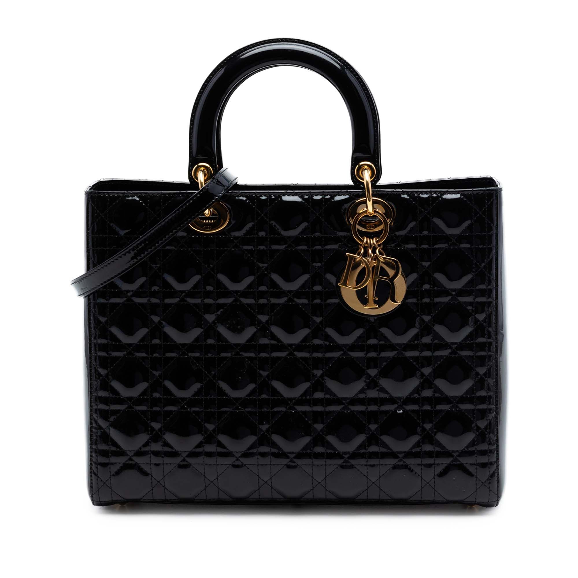 Dior Large Patent Cannage Lady Dior Size ONE SIZE - 1 Thumbnail